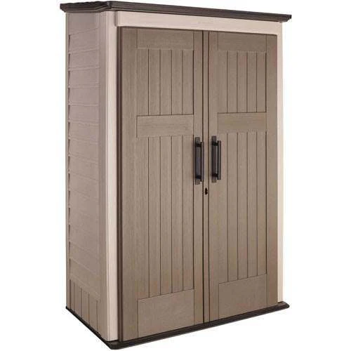 Rubbermaid Outdoor Storage Shed. 52 Cu.Ft.. Weather-Resistant. Lockable Doors
