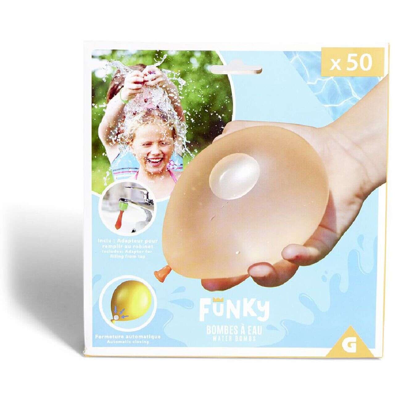 Bombe à eau multicolore 50 ballons