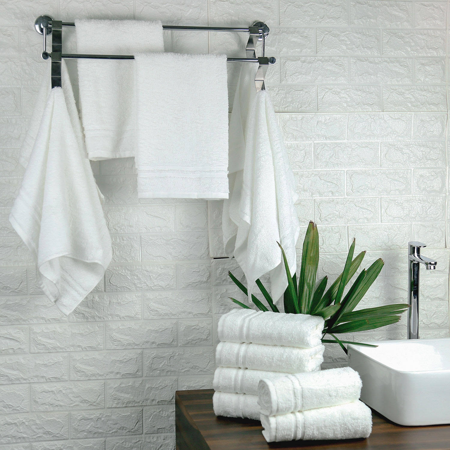 Member's Mark Commercial Hospitality Hand Towels White Set of 12