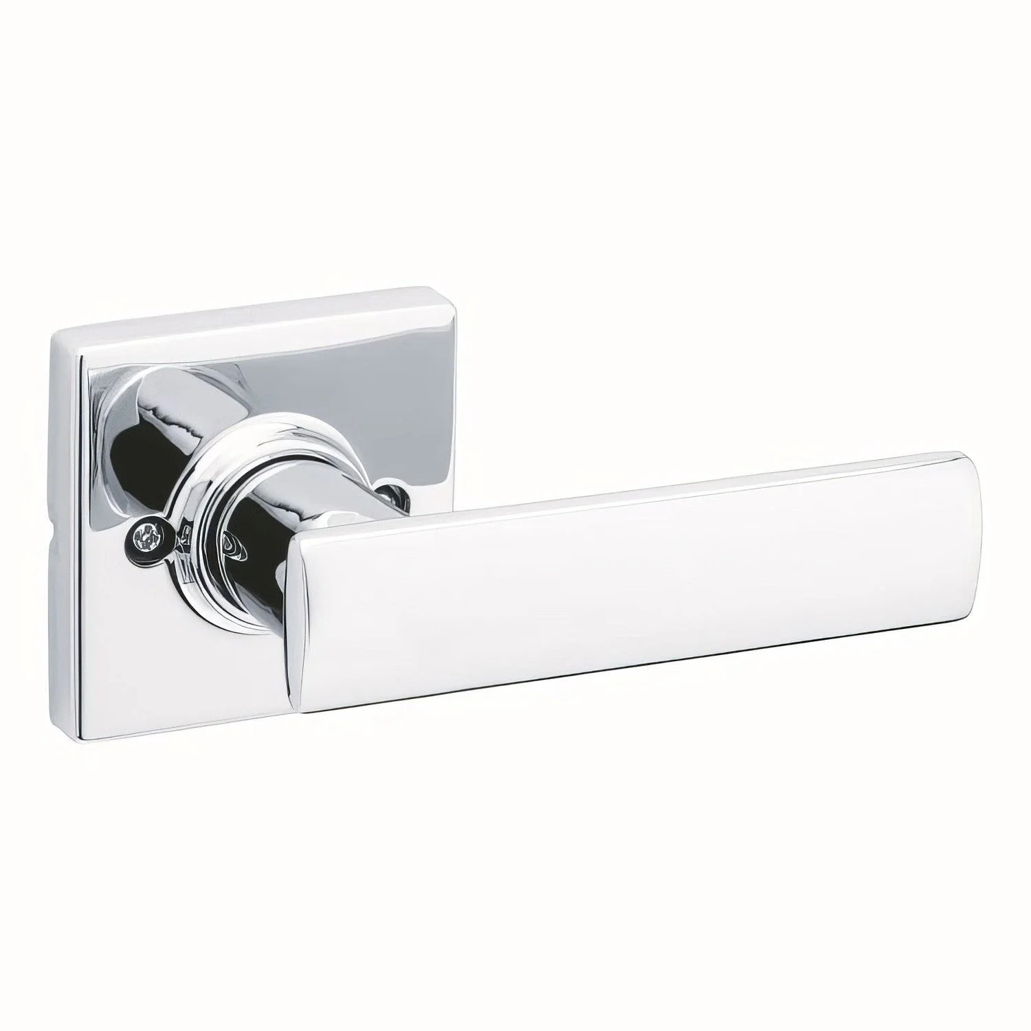 Kwikset 488BRNLSQT Breton Single Dummy Door Lever with Square Rose - TA Screen Specialist, Inc.