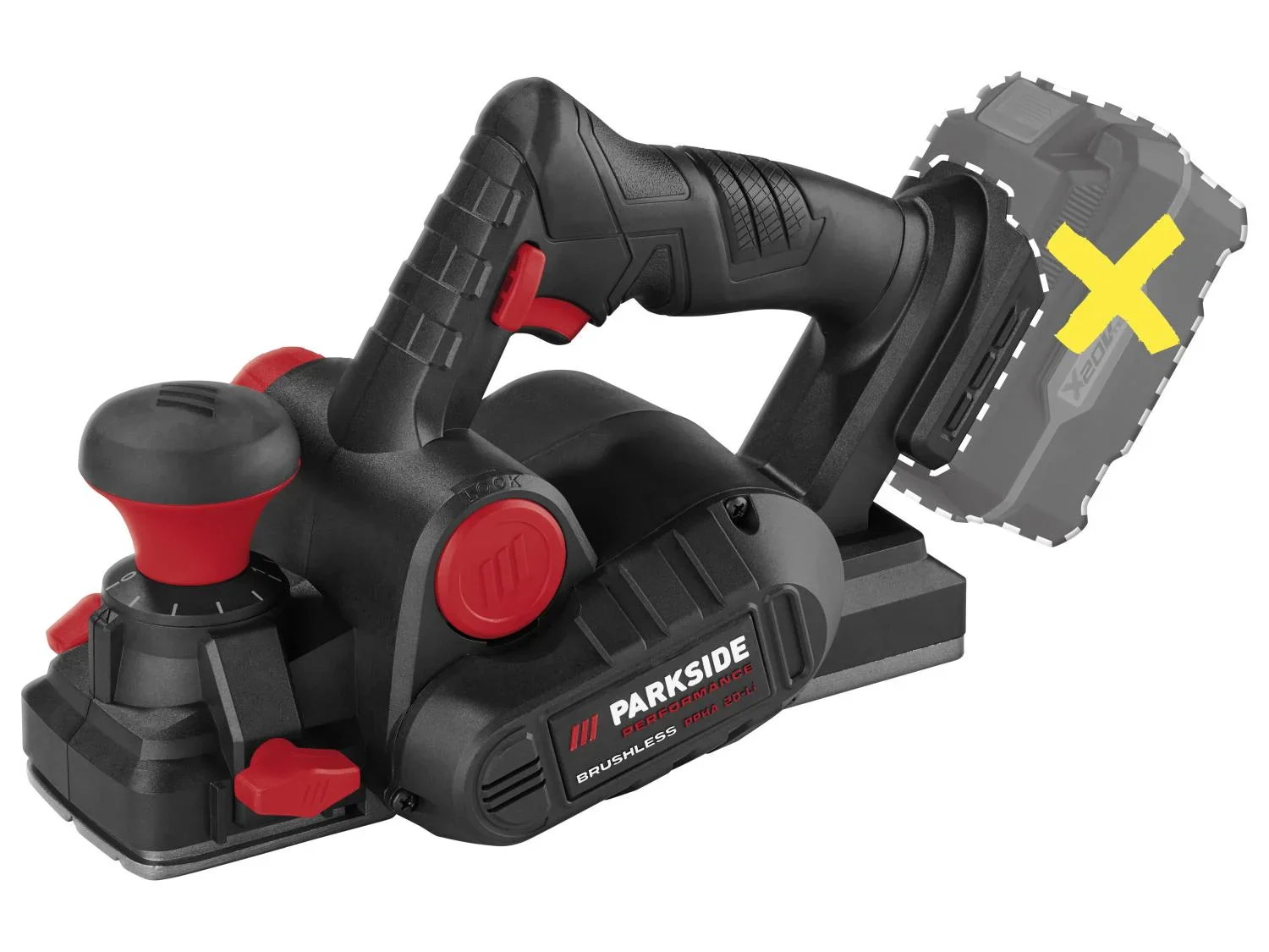 PARKSIDE PERFORMANCE Rabot sans fil PPHA 20-Li C3, 20 V