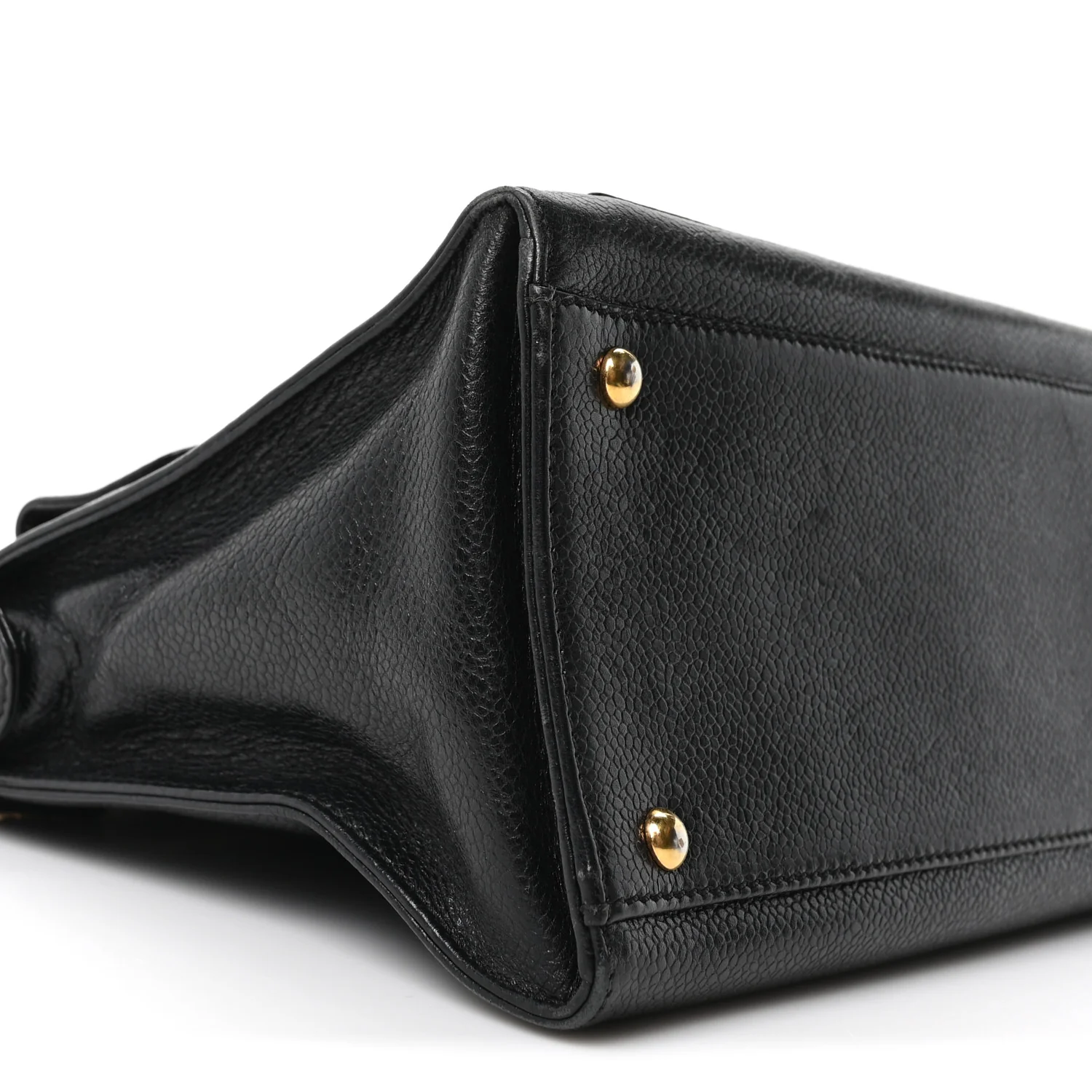 Caviar Flap Shoulder Bag Black