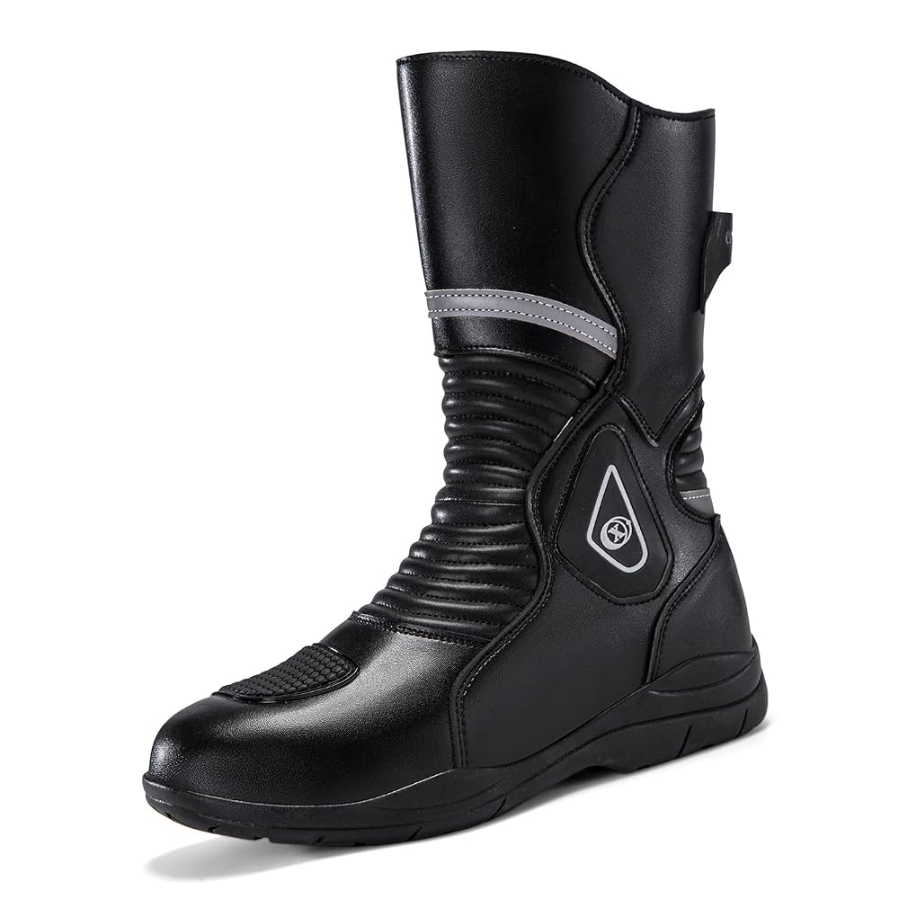 Motorcycle Riding Boots Motorcycle Leather Boots for Men Protection Anti Slip Racing Sports Boots