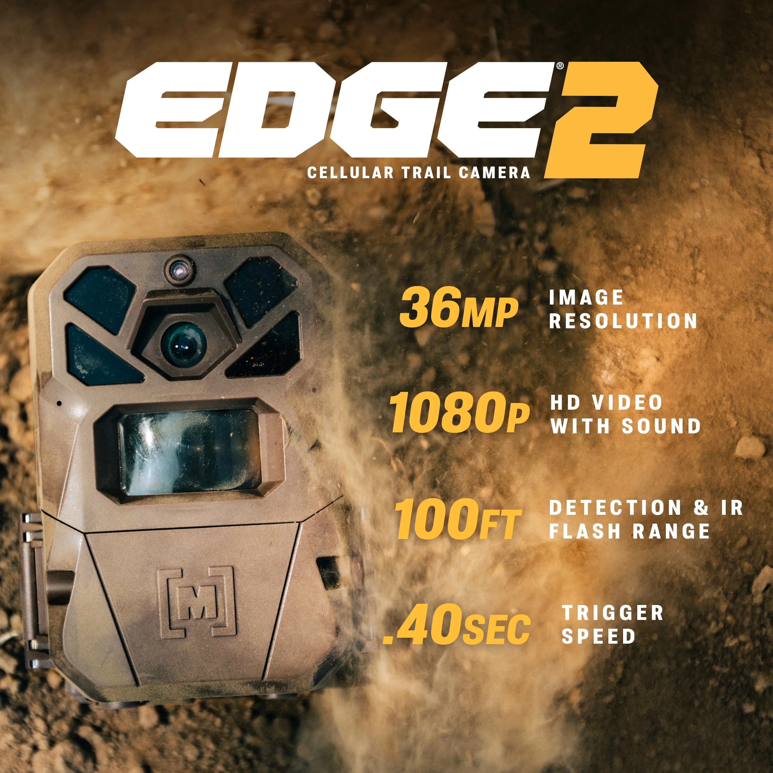 Edge 2 Cellular Trail Camera (2PK) 36MP photo, 1080p Video Nationwide LTE On Demand(Brown) - Image 2