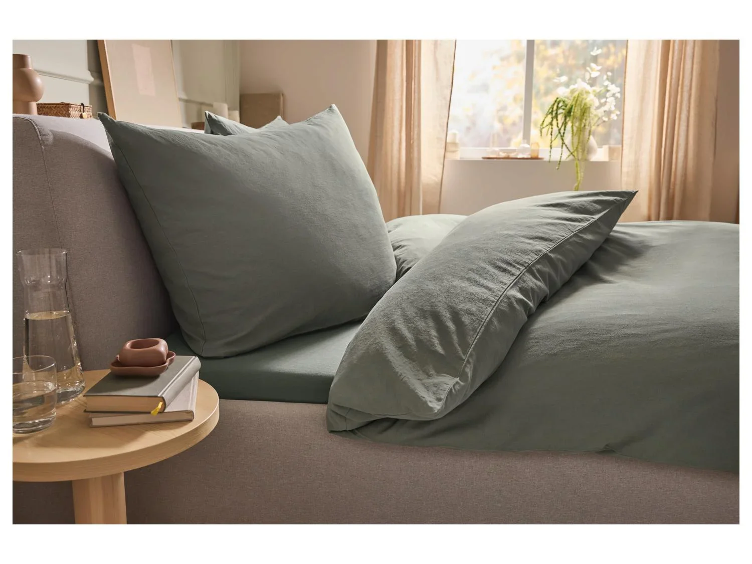 LIVARNO Parure de lit en lin mlang, 240 x 220 cm
