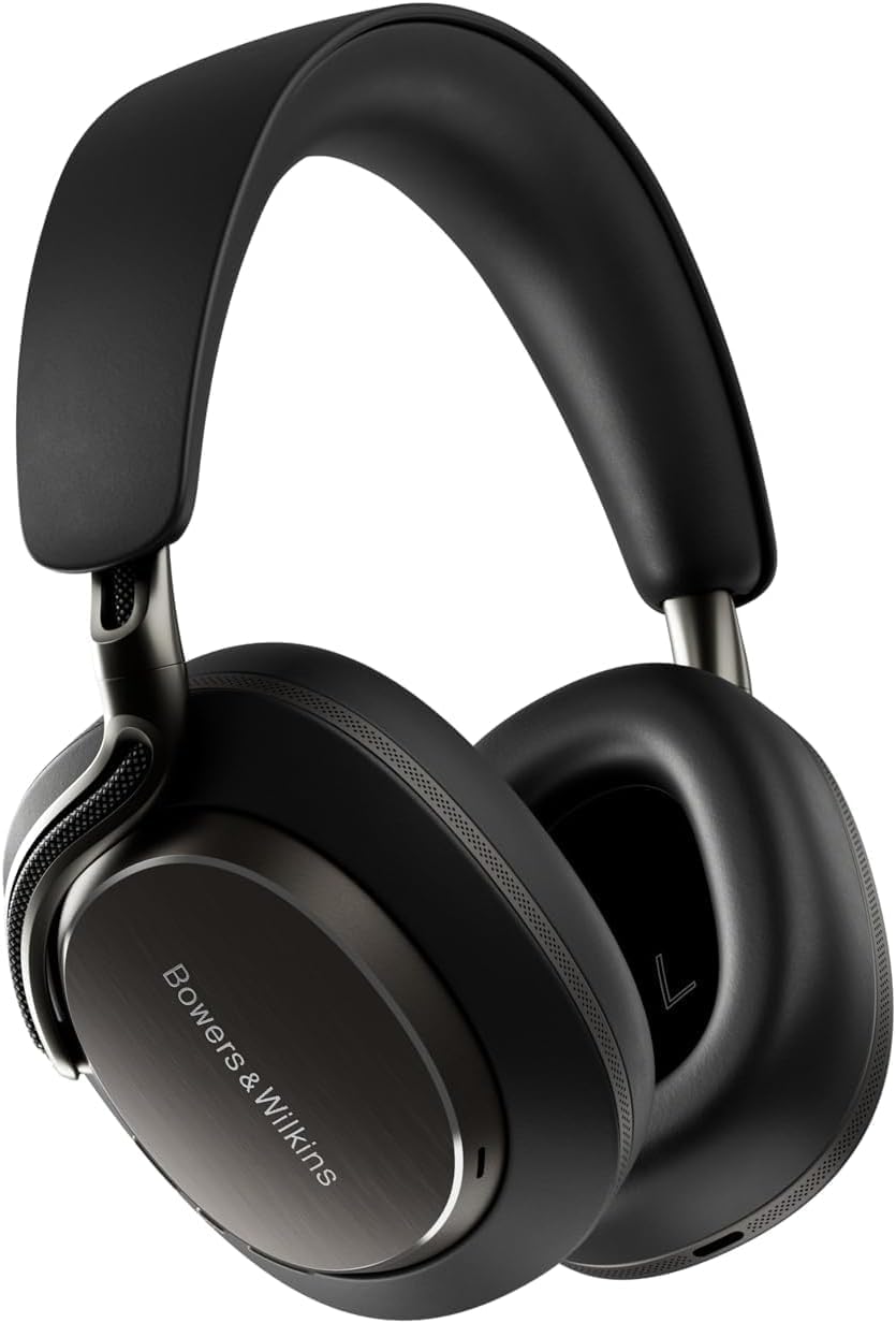 Bowers & Wilkins Px8 S2 Wireless Over-Ear Headphones  Active Noise Cancelling & Transparency Mode  High-Res Playback  30H Playtime with Quick Charge Support  Bluetooth Headphones  Onyx Black