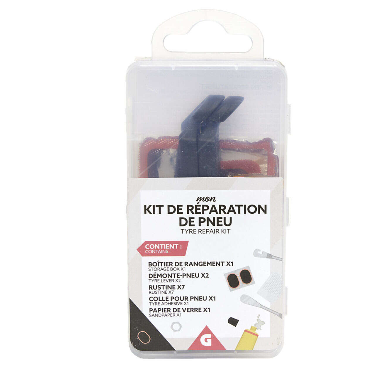 Kit de réparation pour pneu 12 pièces