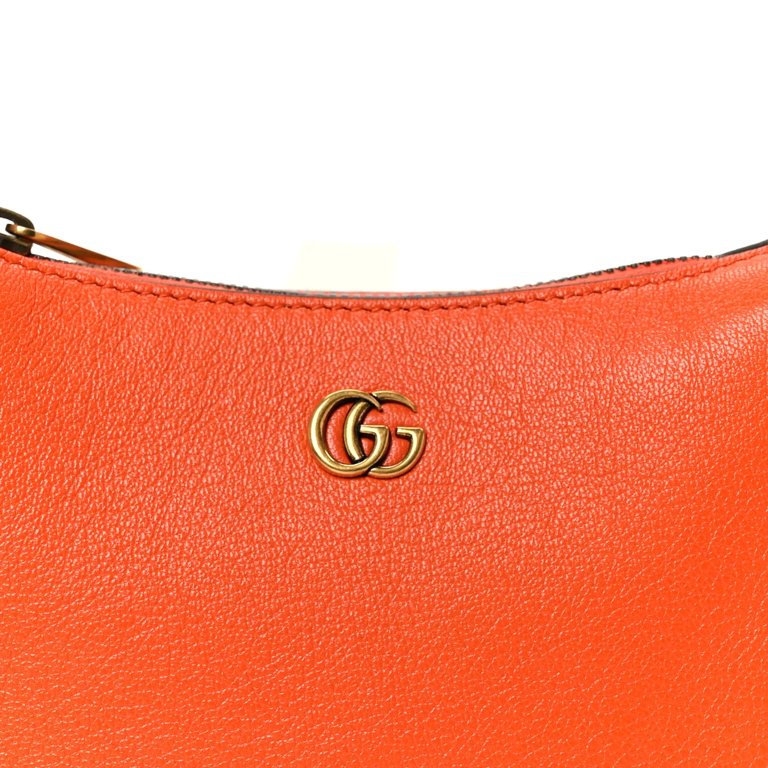 Goatskin Mini Aphrodite Shoulder Bag Orange