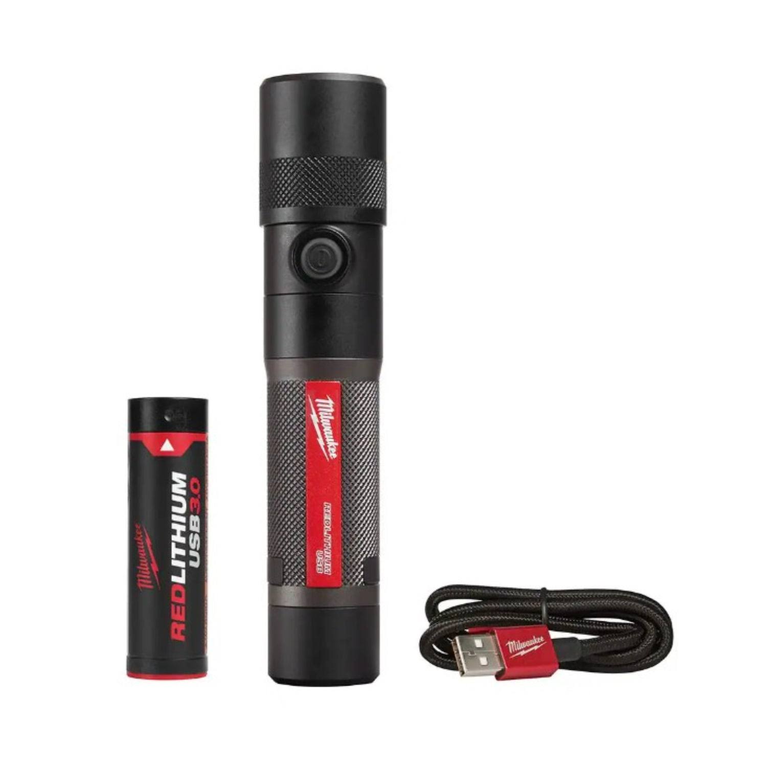 Milwaukee 2161-21 1100 Lumens LED USB Rechargeable Twist Focus Flashlight