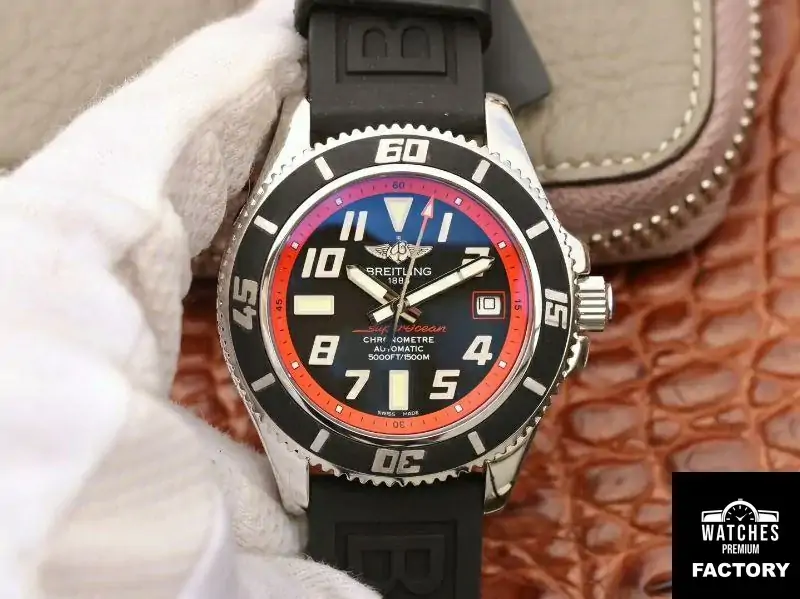 Breitling Superocean 42 Abyss Red A1736402 / BA31BKRD ZF Factory Black Dial
