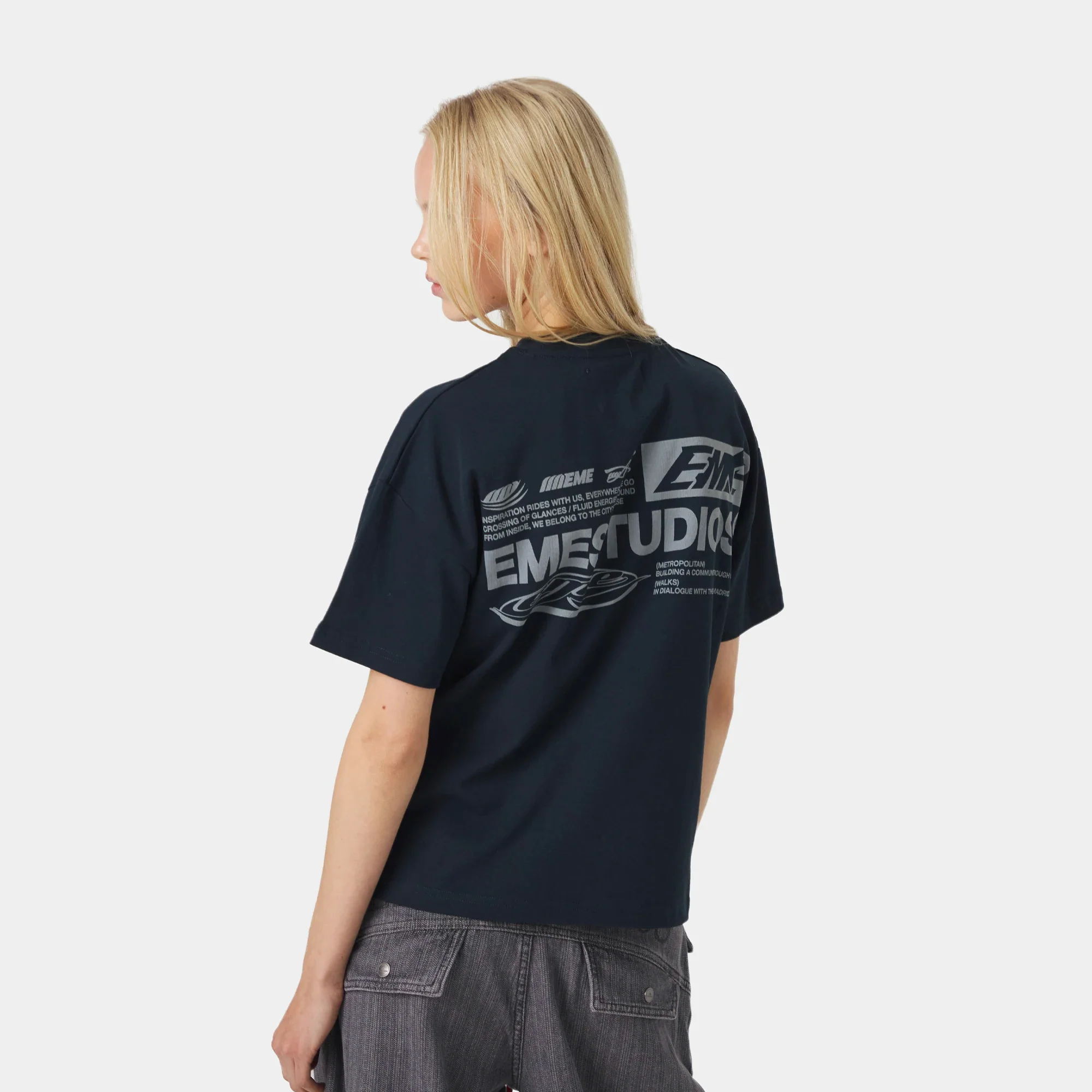 Rodeo Navy Oversized Tee