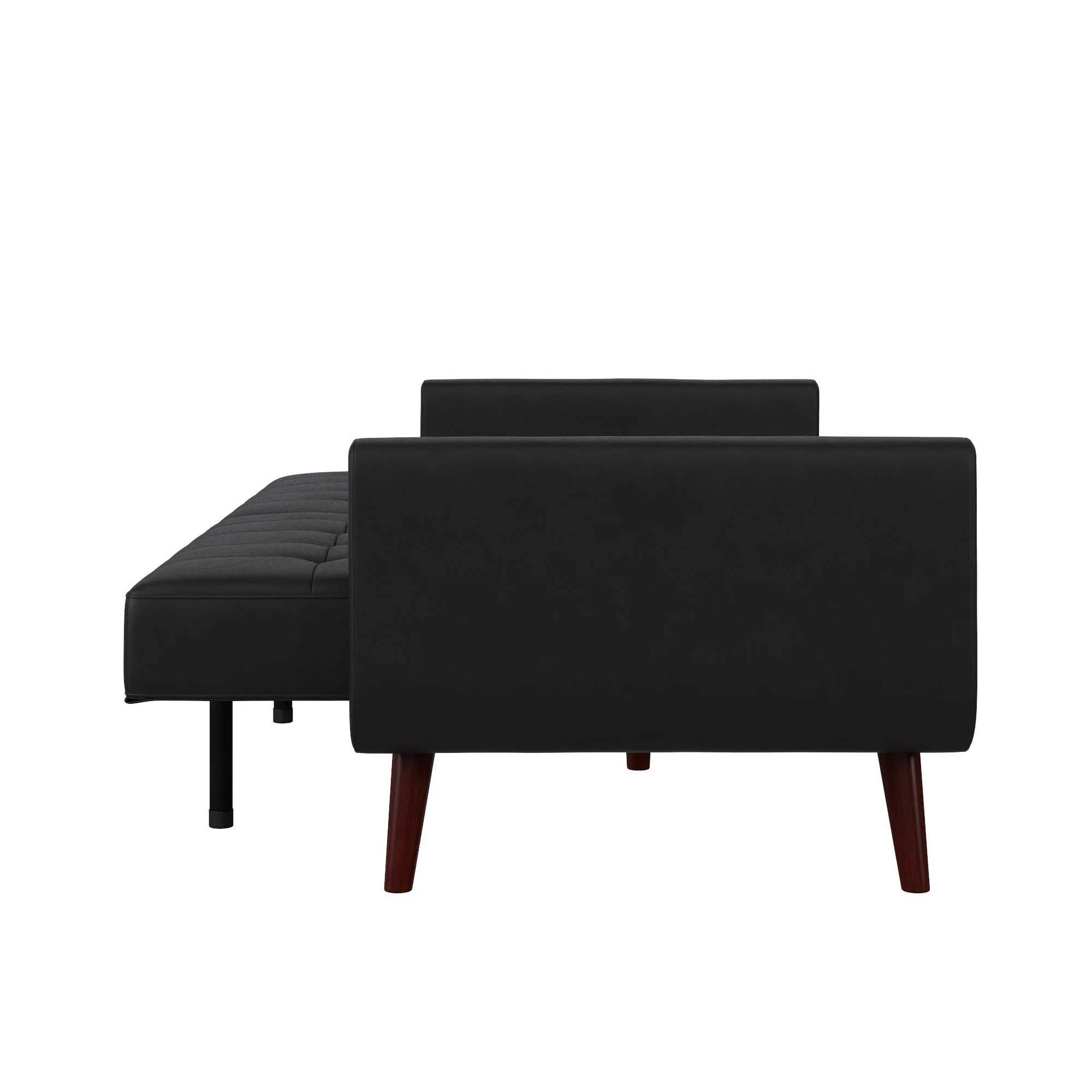 Better Homes & Gardens Nola Modern Futon, Camel Faux Leather