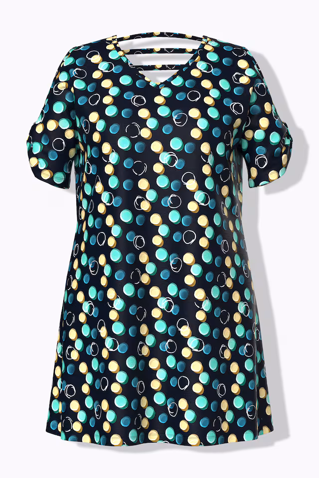 Bubble Print Short Sleeve Dress