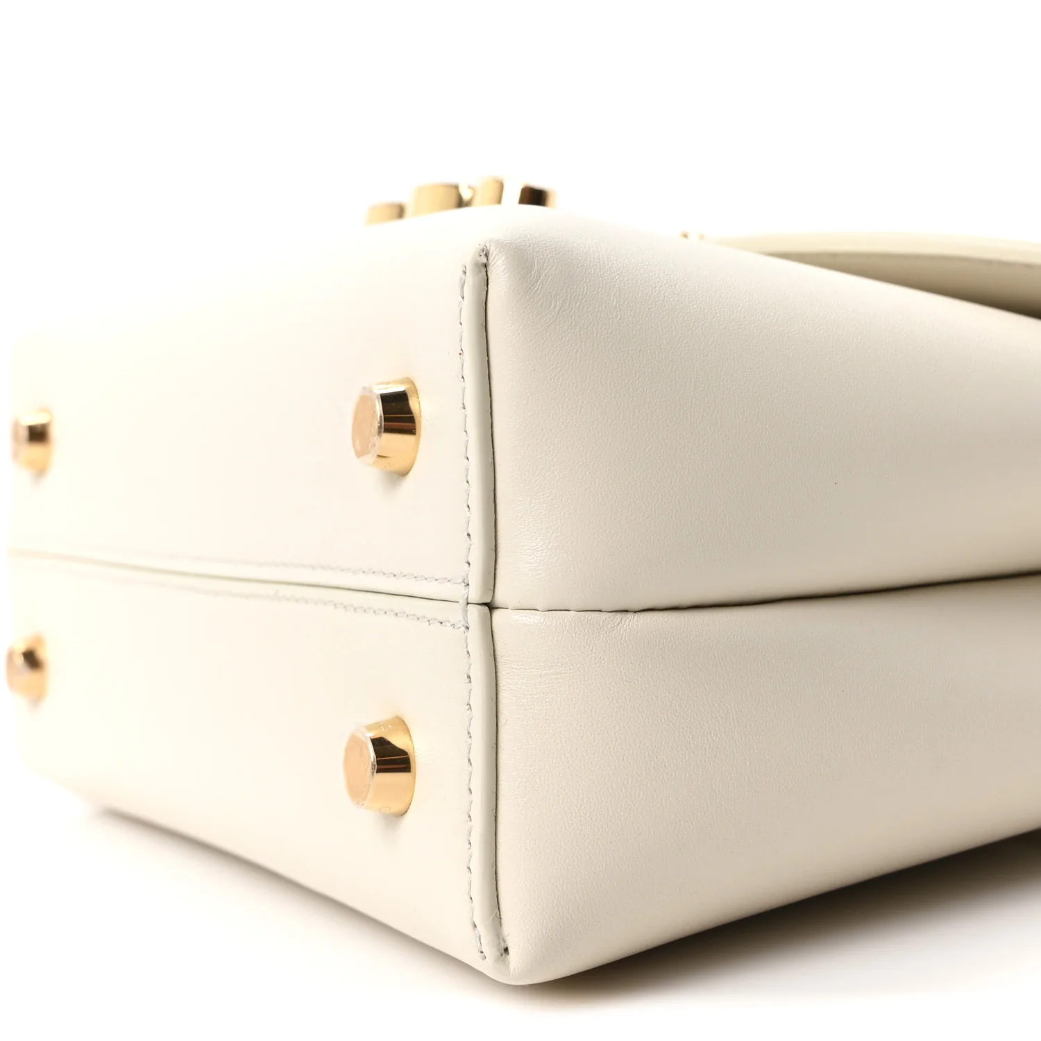 Smooth Satinated Calfskin Teen Nino Rice