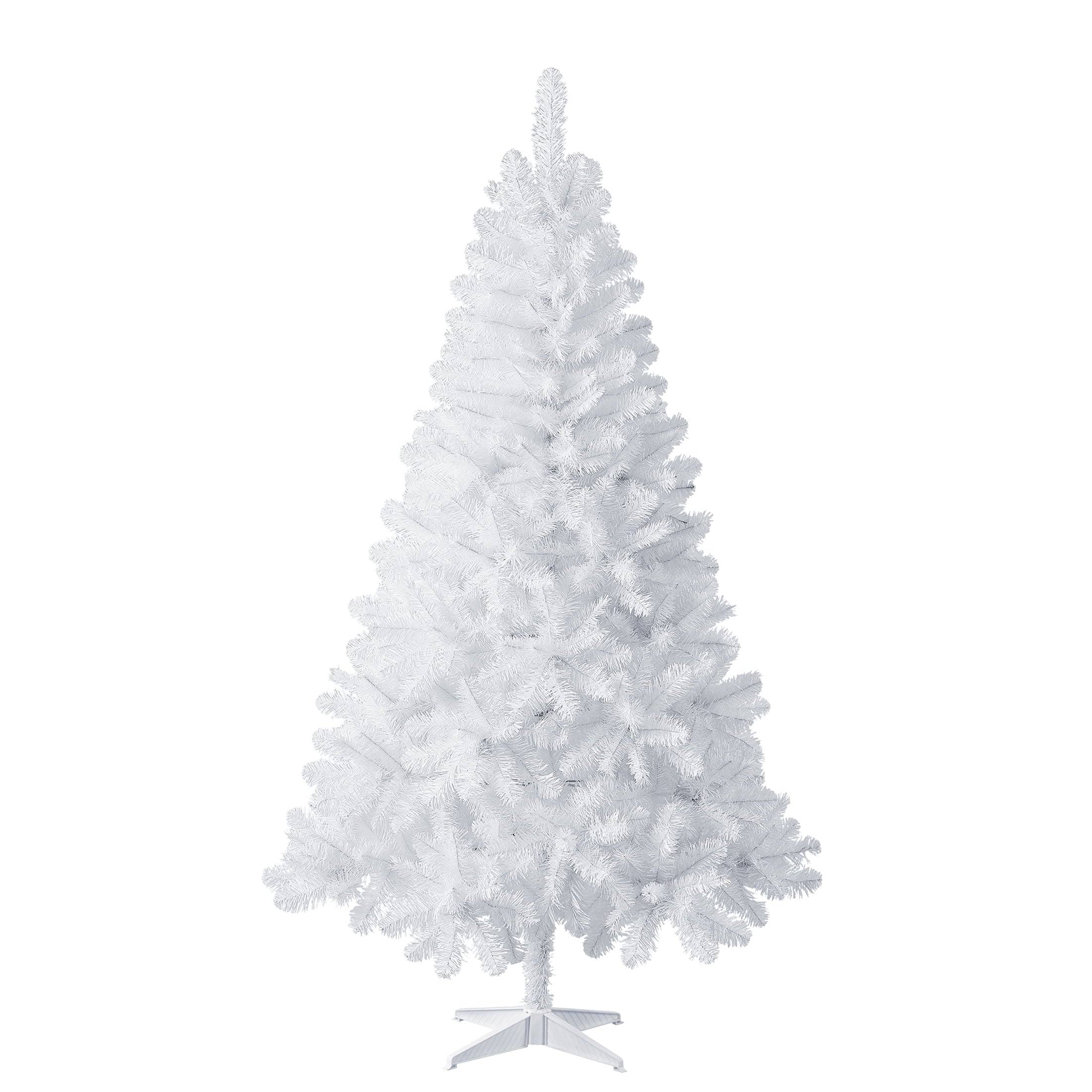 Non-Lit White Jackson Spruce Artificial Christmas Tree, 6.5 ft, by Hol