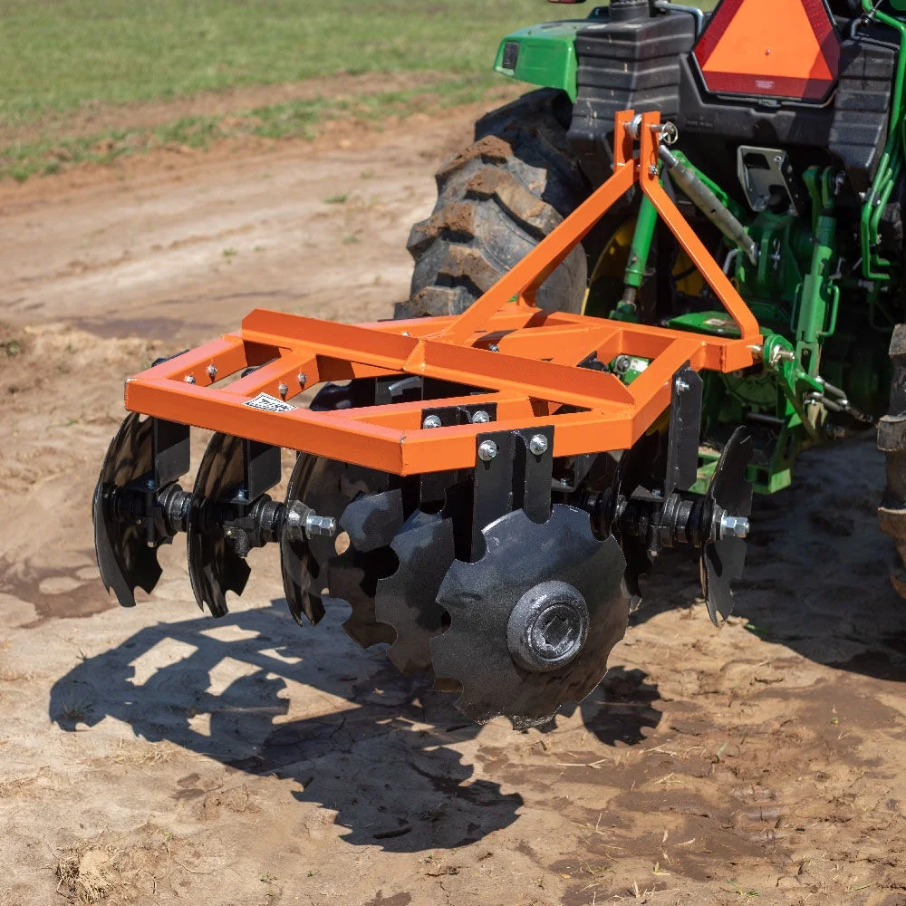 3 Point 4ft Notched Disc Harrow Plow Attachment for Cat 1 Tractors, Concave Discs for Tilling, Loosening and Lifting Soil(4') - Image 8