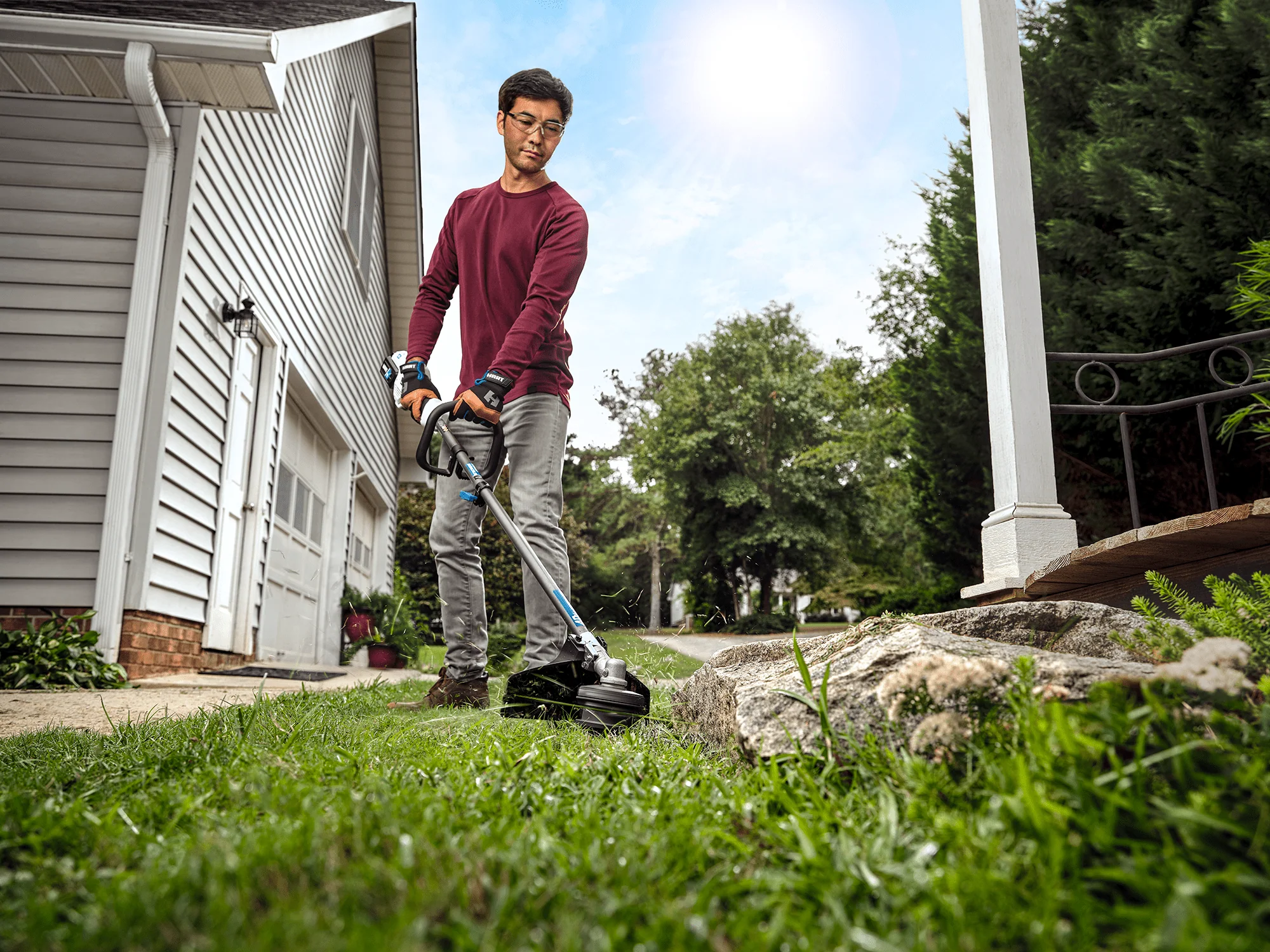 40-Volt Cordless Attachment Capable 15-inch String Trimmer Kit, (1) 4.0Ah Lithium-Ion Battery(Battery Included) - Image 3