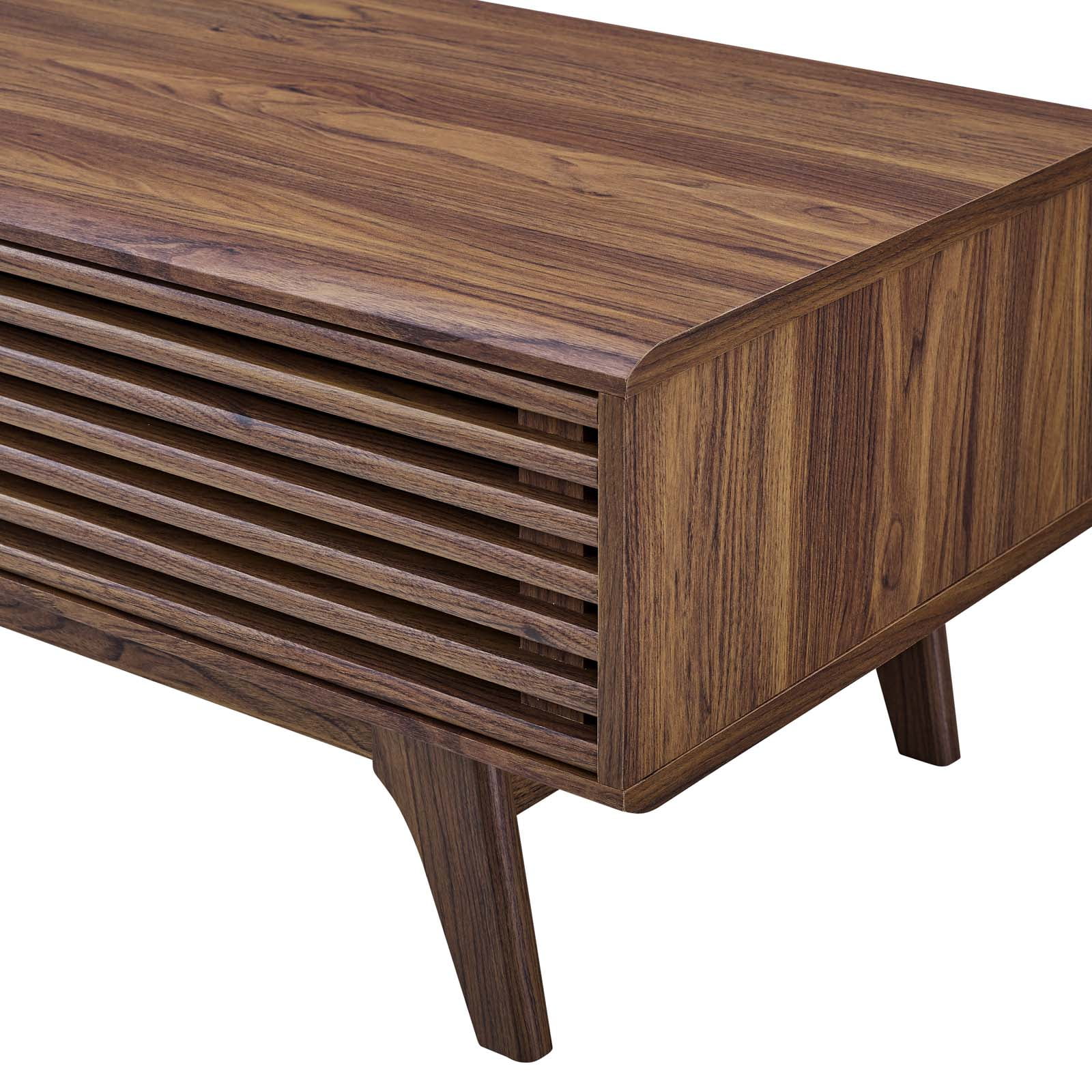 Coffee Table, Wood, Brown Walnut, Modern Contemporary Urban Design, Living Lounge Room Hotel Lobby Hospitality - Image 8