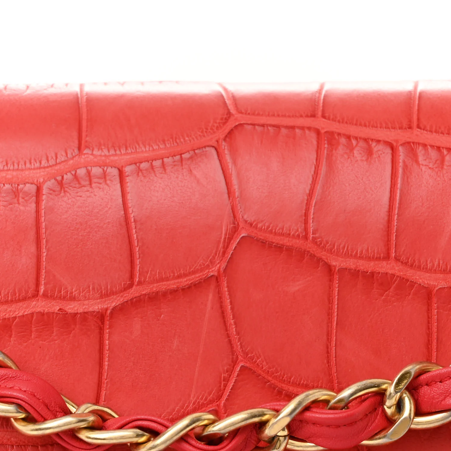 Alligator Jumbo Double Flap Red