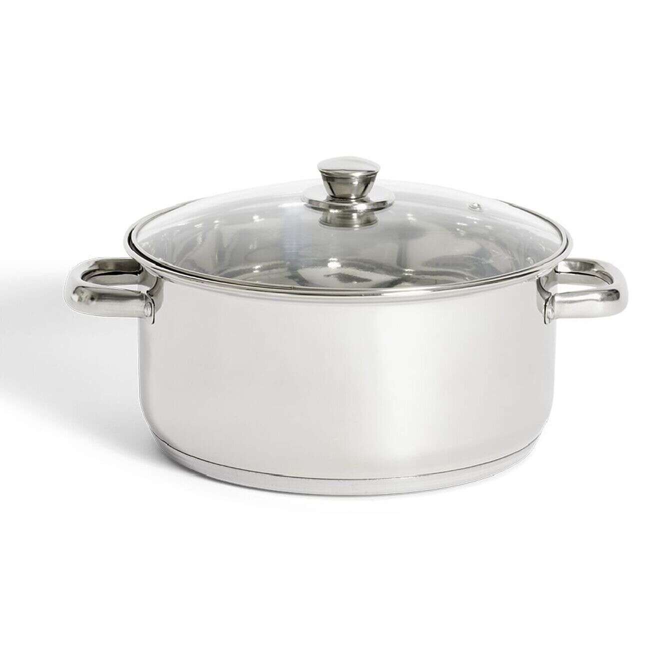 Faitout tous feux dont induction inox et verre Ø25,5cm