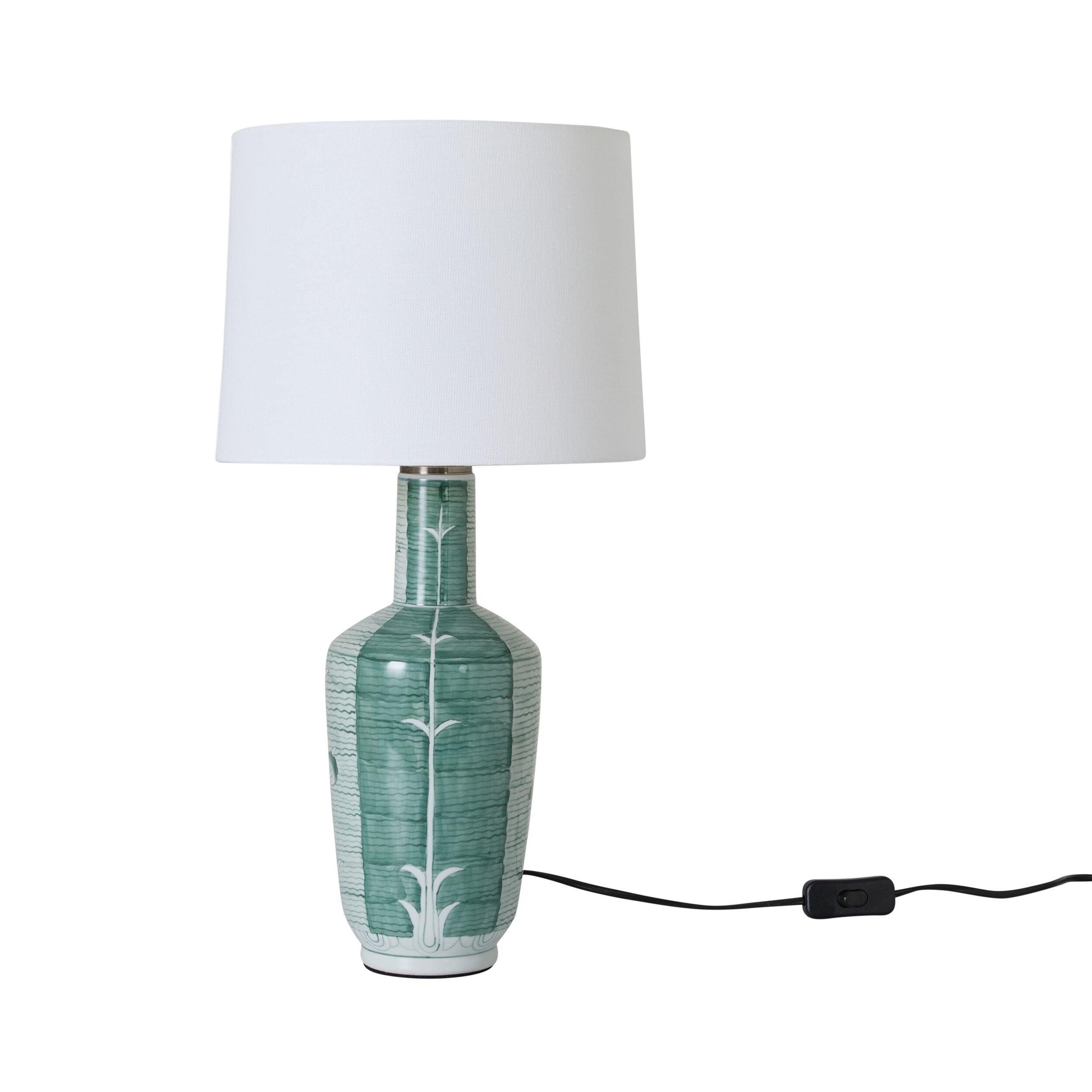 Green Lotus Table Lamp 56cm
