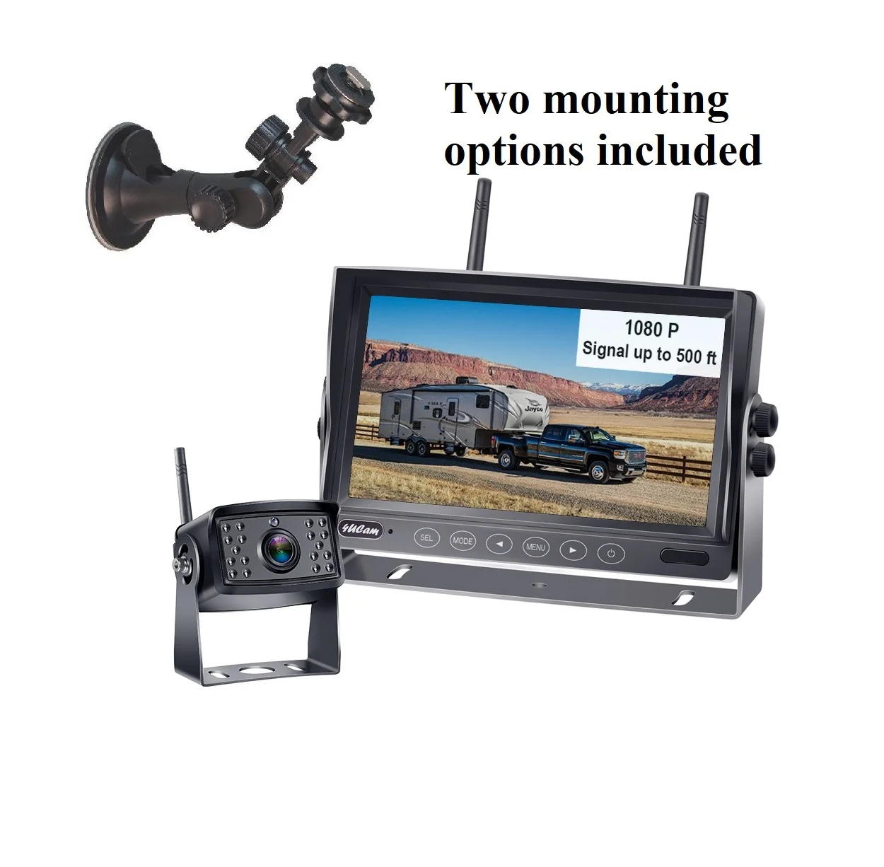 4ucam HD 1080P Digital Wireless Backup Camera + 7