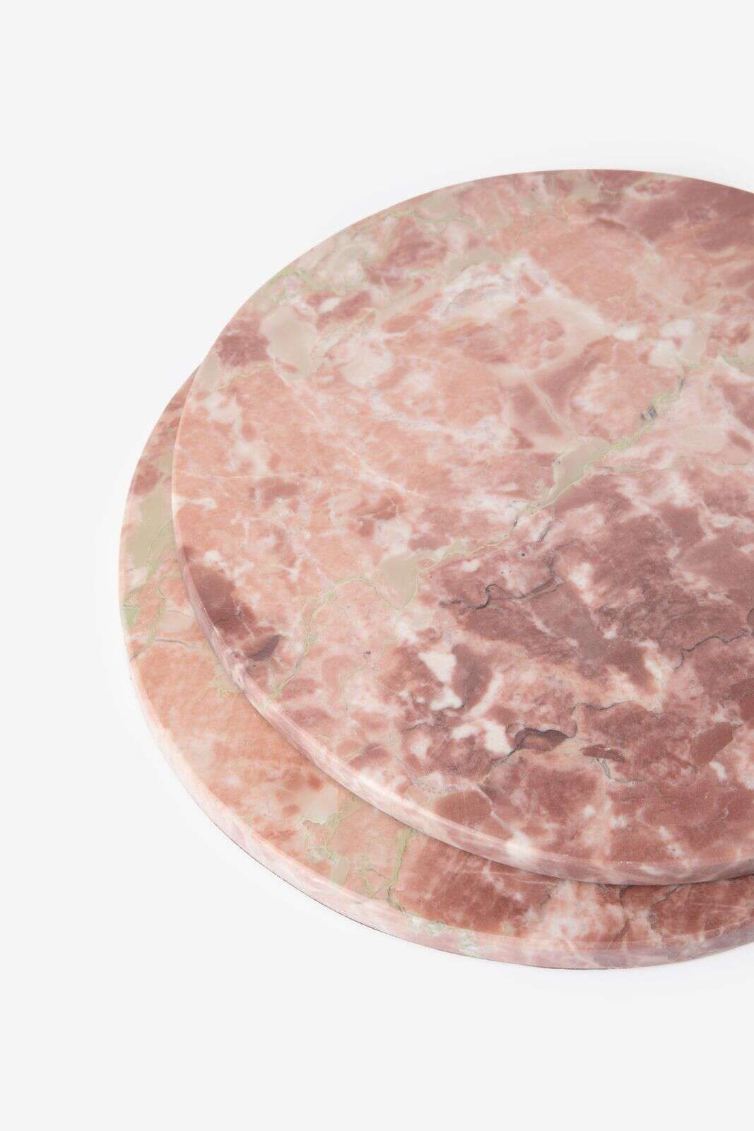 Roze serveerplank marmer