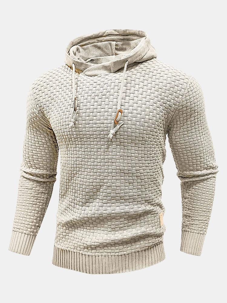 Pull à capuche en maille