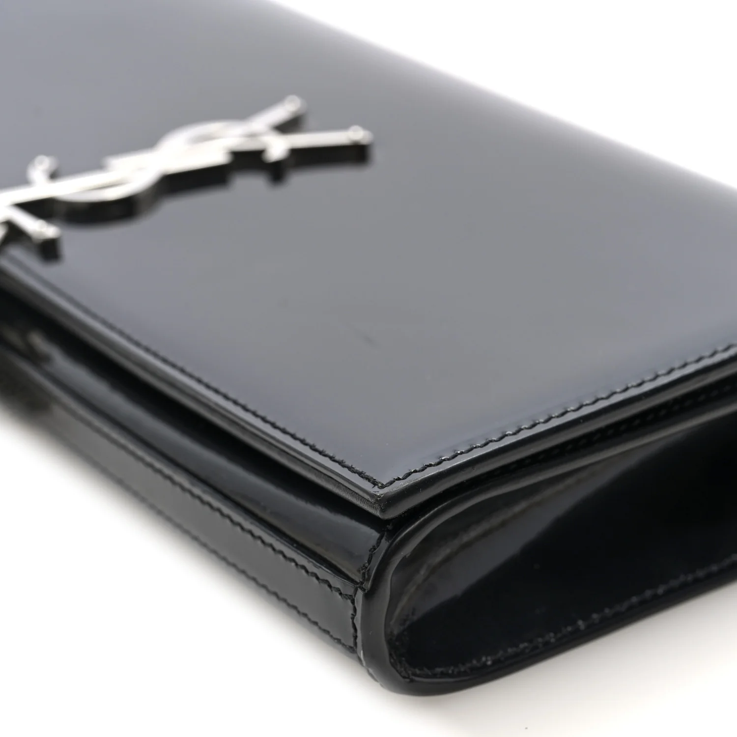Patent Cassandre Tassel Clutch Black