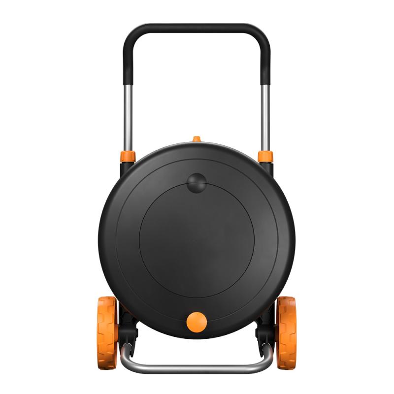 Comfort slangetrommel med slange 13mm 20m svart/oransje