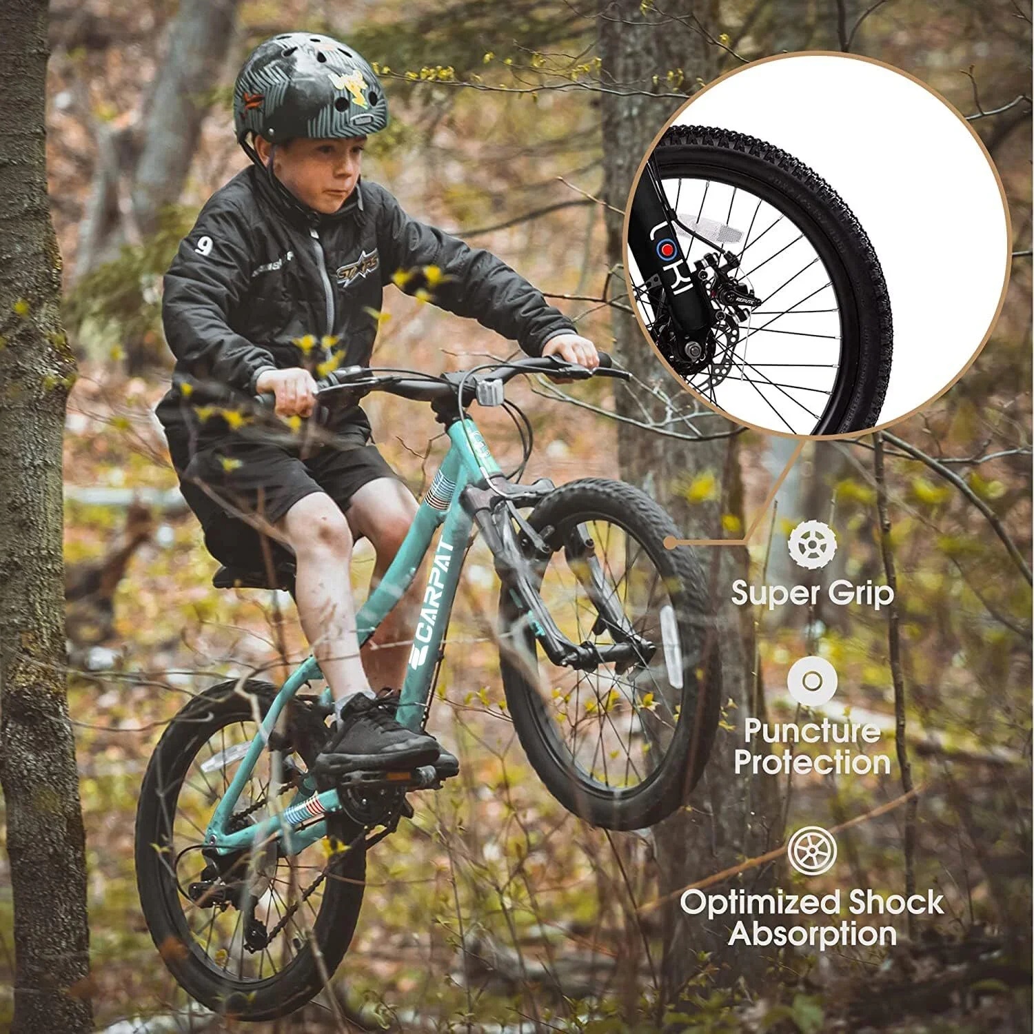 iYofe 20 Mountain Bike for Boys Girls, Bicycle for Kids with SHIMANO 7 Speed, Shock Absorbing Front Fork, Lightweight Bikes with V-Brakes for Outdoor Adventure, Blue