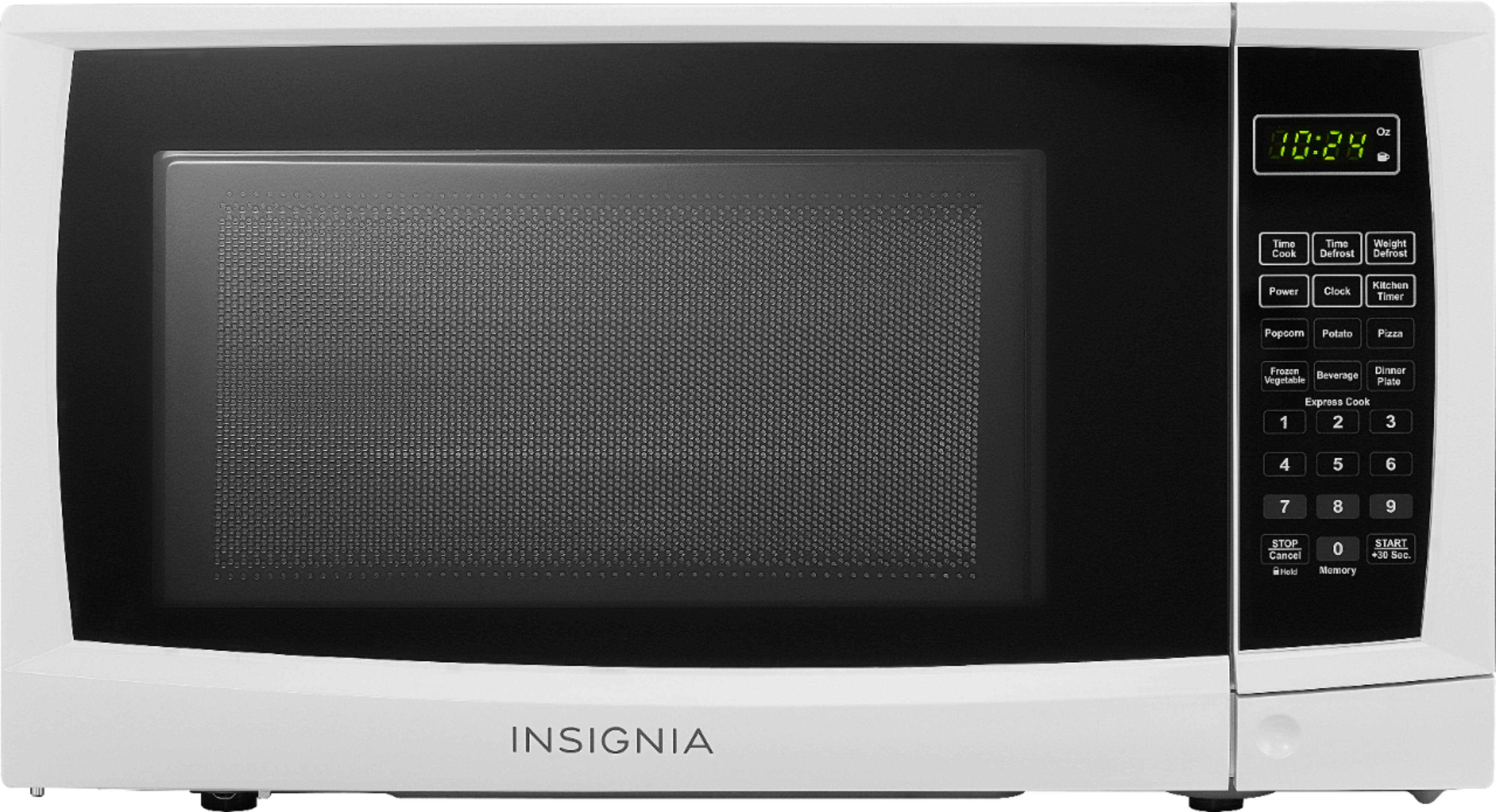 Insignia - 0.7 Cu. ft. Compact Microwave - White