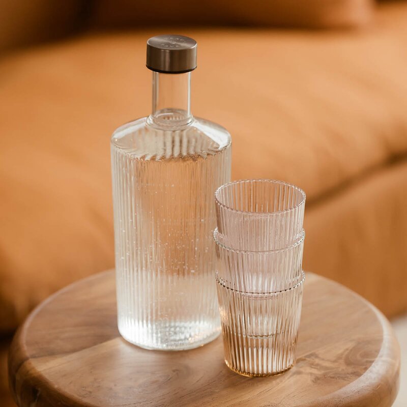 Ribbed Elegance gaveeske White Haven 3 deler