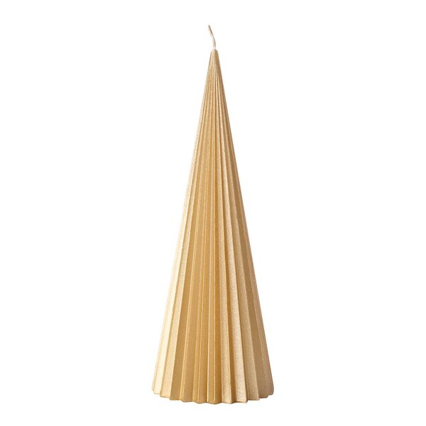 Christmas Chic Tre stearinlys 24 cm 3 stk hvit/gull