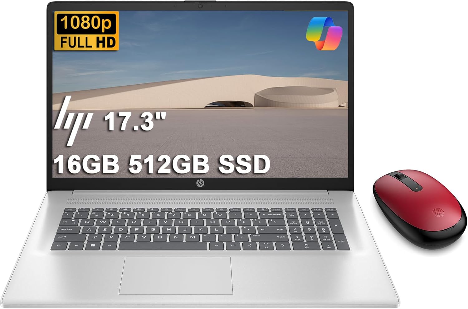 HP 17.3 inch Laptop w/Bluetooth Mouse (17.3