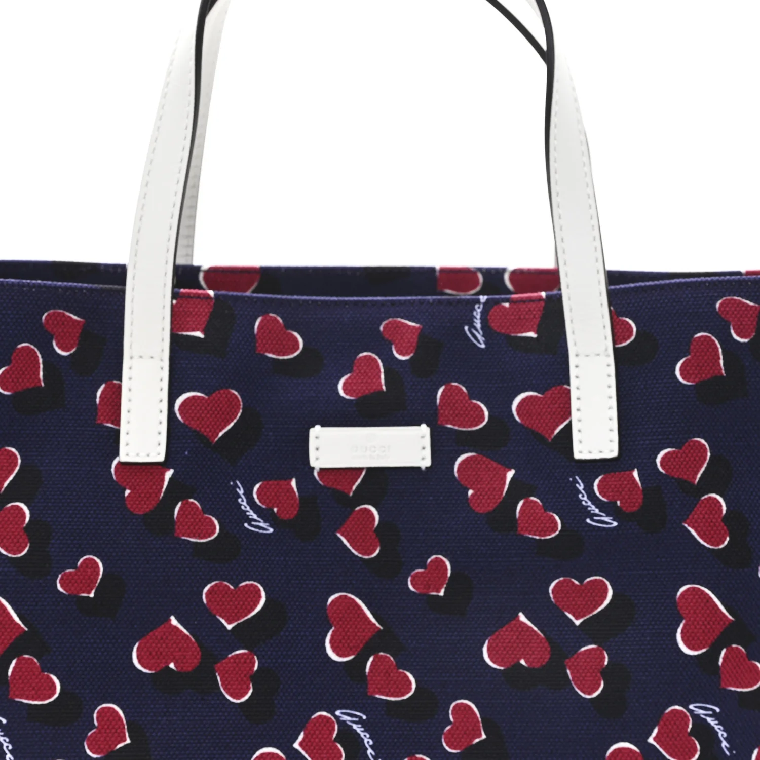 Canvas Heartbeat Print Medium Tote New Wine