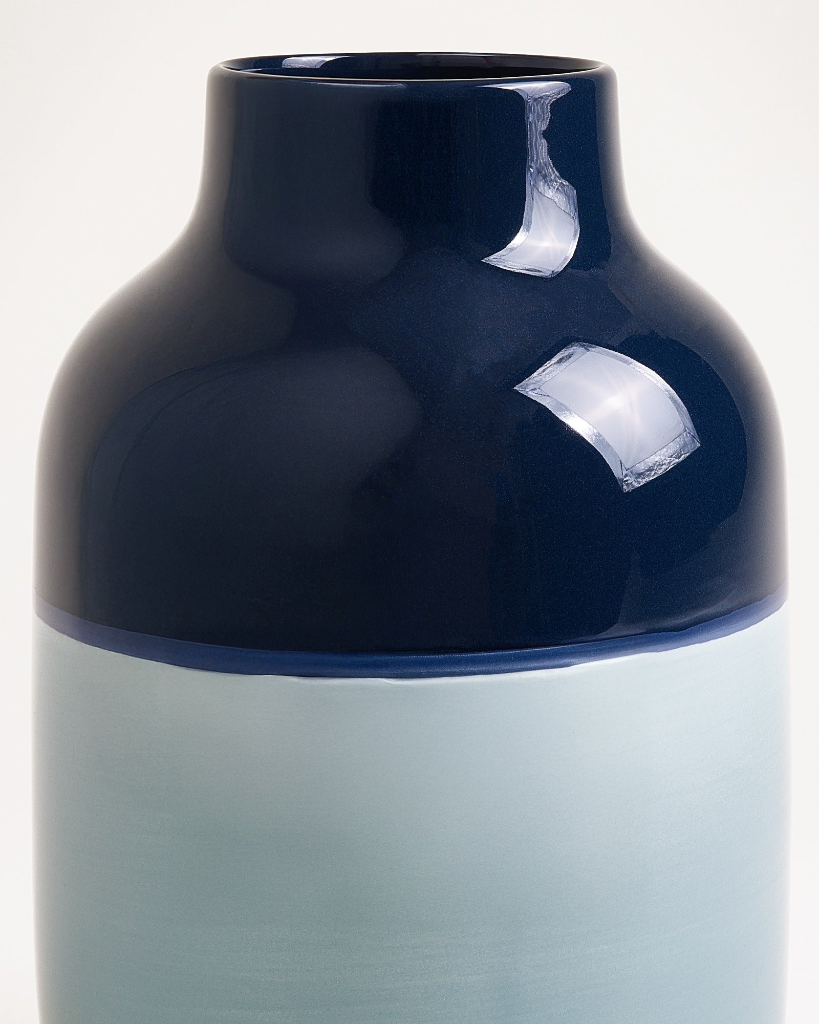 NUNO - VASE L DARK BLUE GRAY-BLUE