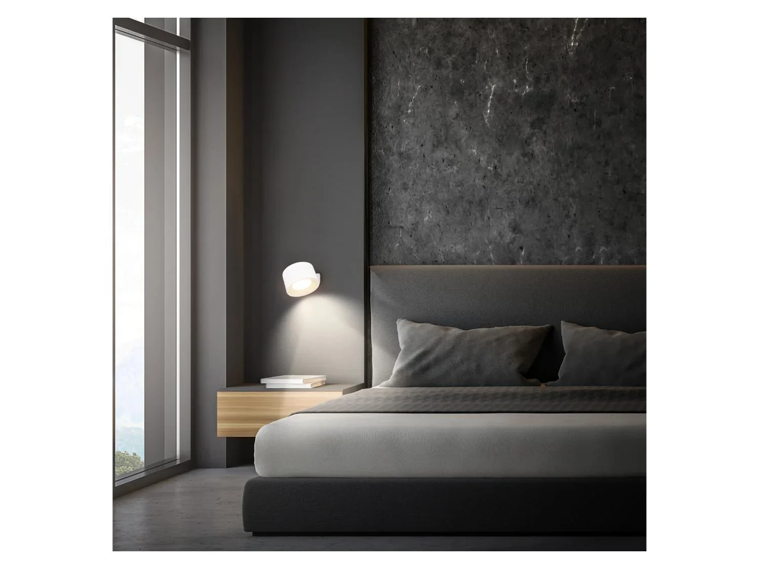 Briloner Lot de 2 appliques murales sans fil