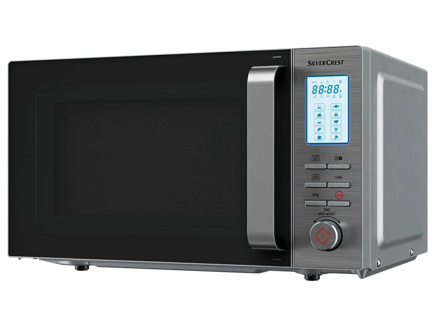 SILVERCREST KITCHEN TOOLS Four  micro-ondes numrique SMW 800 F2 silver, 1200 W