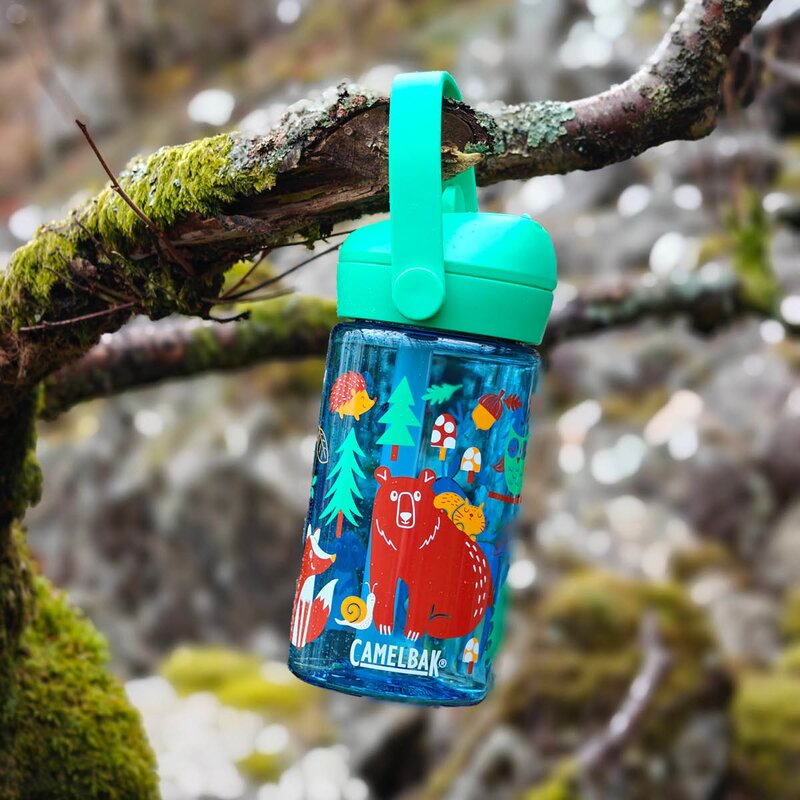 Thrive Flip Straw Kids drikkeflaske 0,4L friendly forest