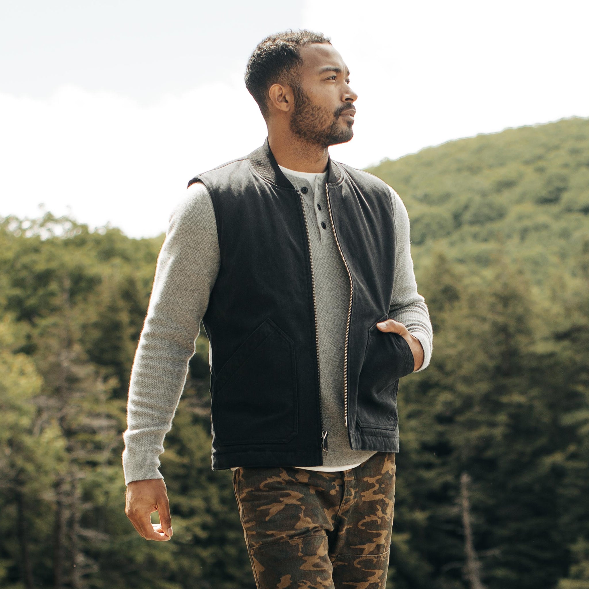 Gilet Workhorse couleur Coal Boss Duck