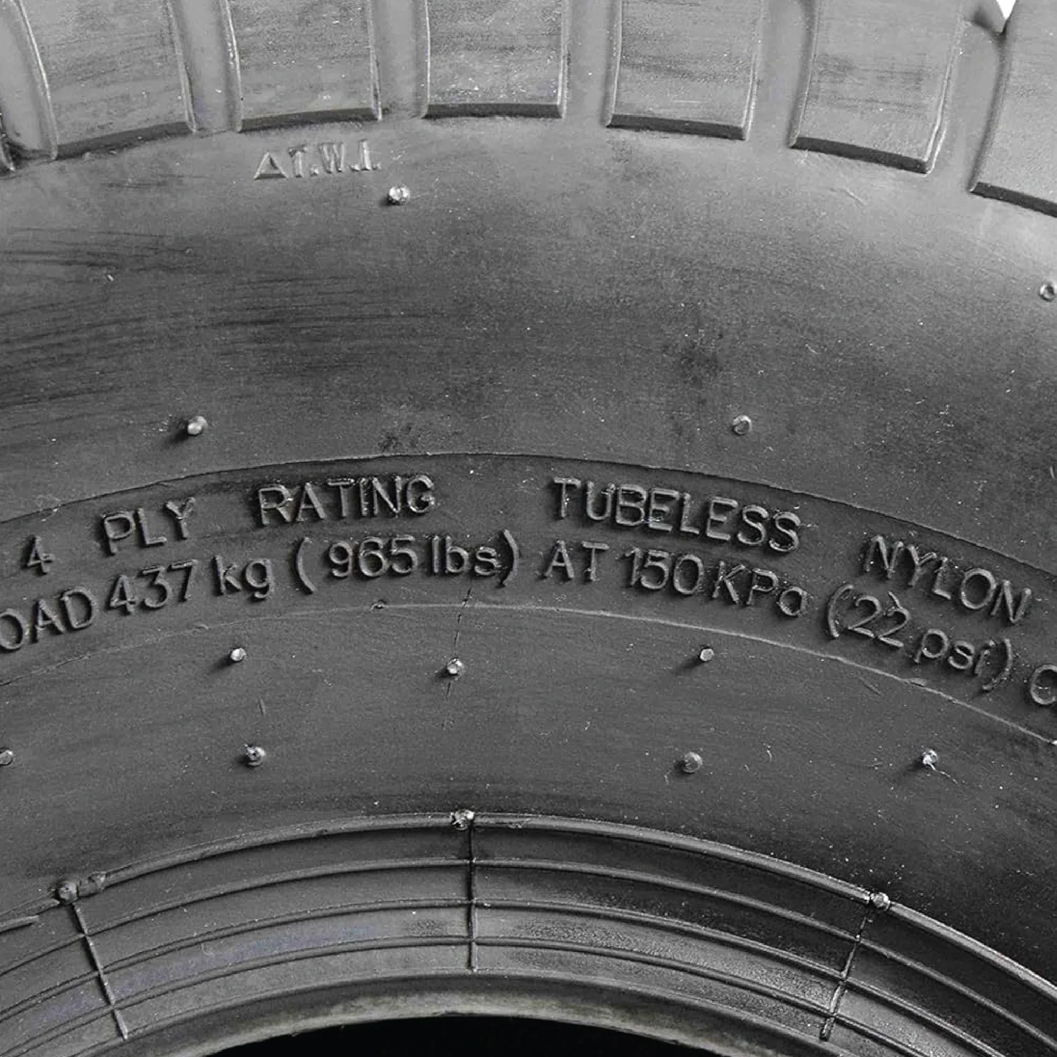 15x6-6 Front (2) 20x8-8 Rear (2) Tire Set for Turf Lawn Use (4-Pack) - Image 7
