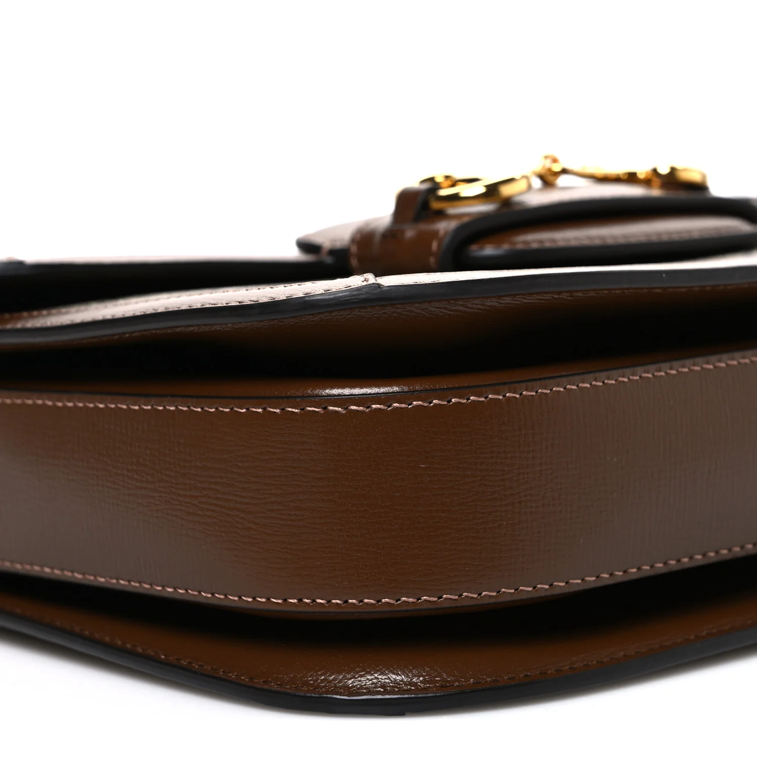 GG Supreme Monogram Horsebit 1955 Shoulder Bag Beige Brown Sugar
