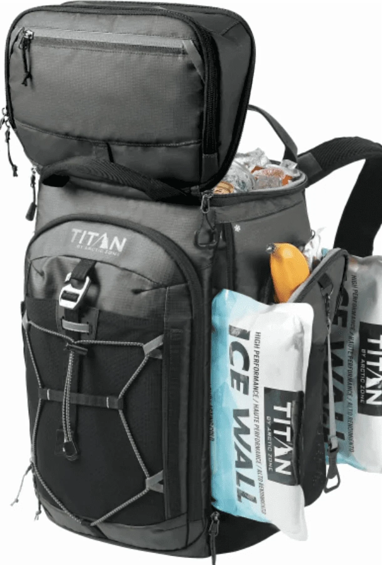 Titan 26 Can Backpack Cooler, Black