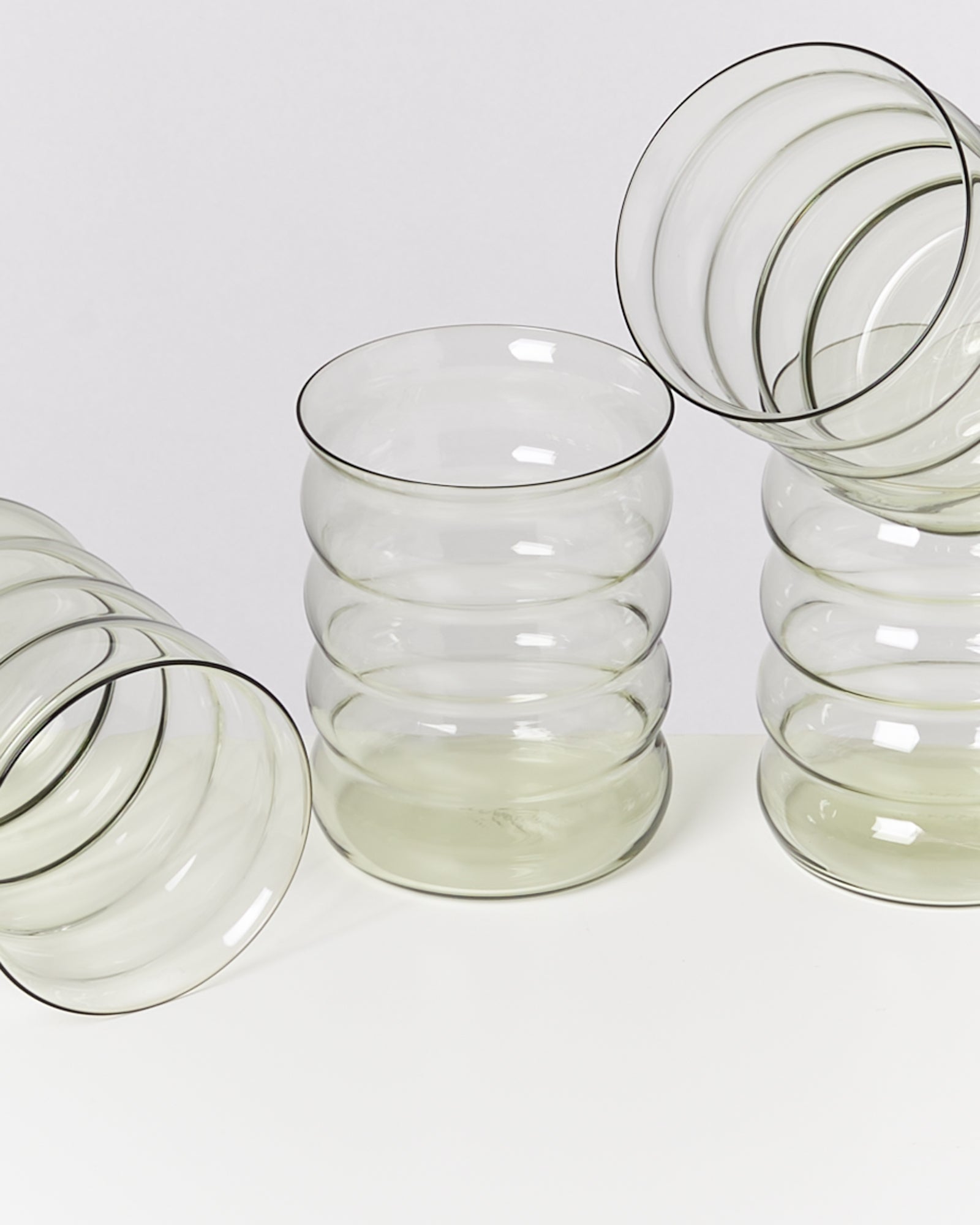 JOIA - LARGE GLASS BUBBLE EMERALD SET OF 4