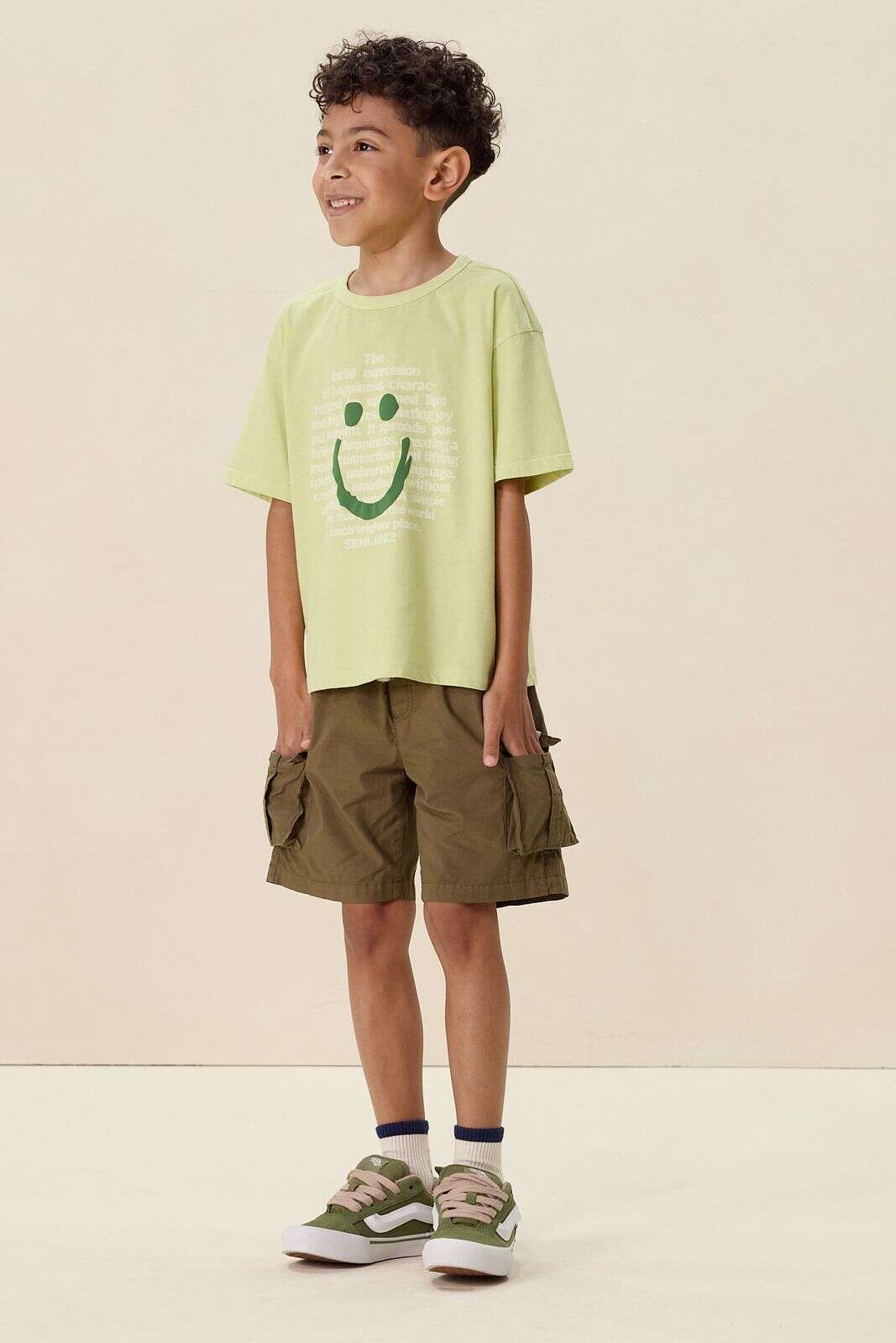 Donkergroene cargo shorts