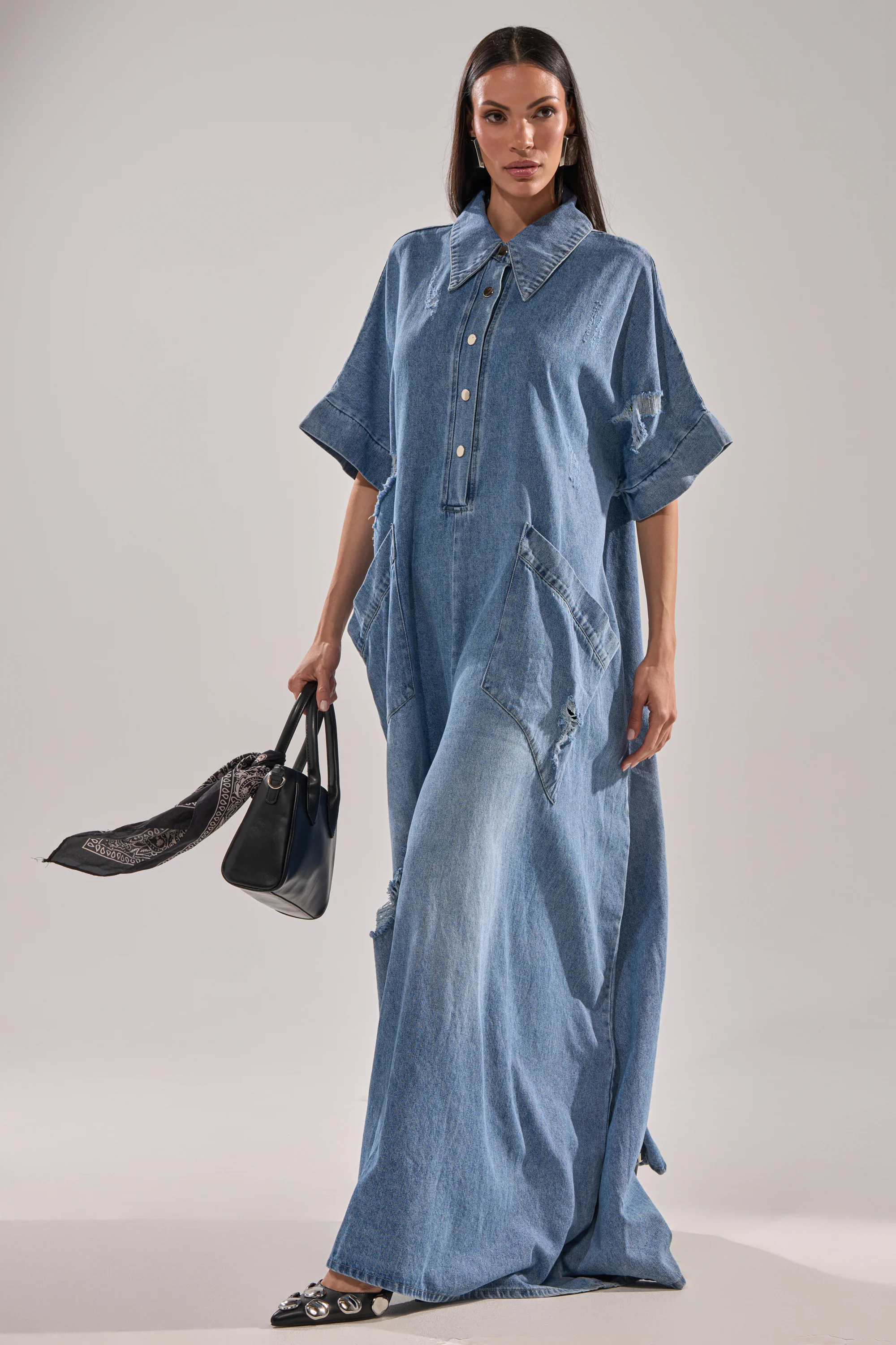 THE BEST OVERSIZED DENIM JUMPSUIT - Akira Store