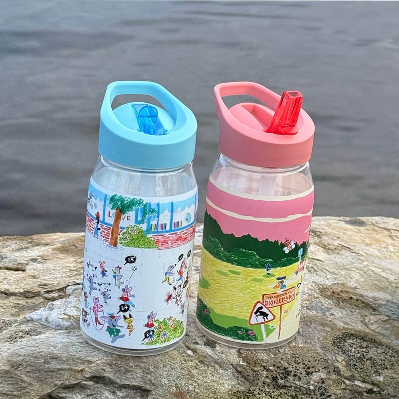 Bukkene Bruse drikkeflaske 0,5L back to school rosa