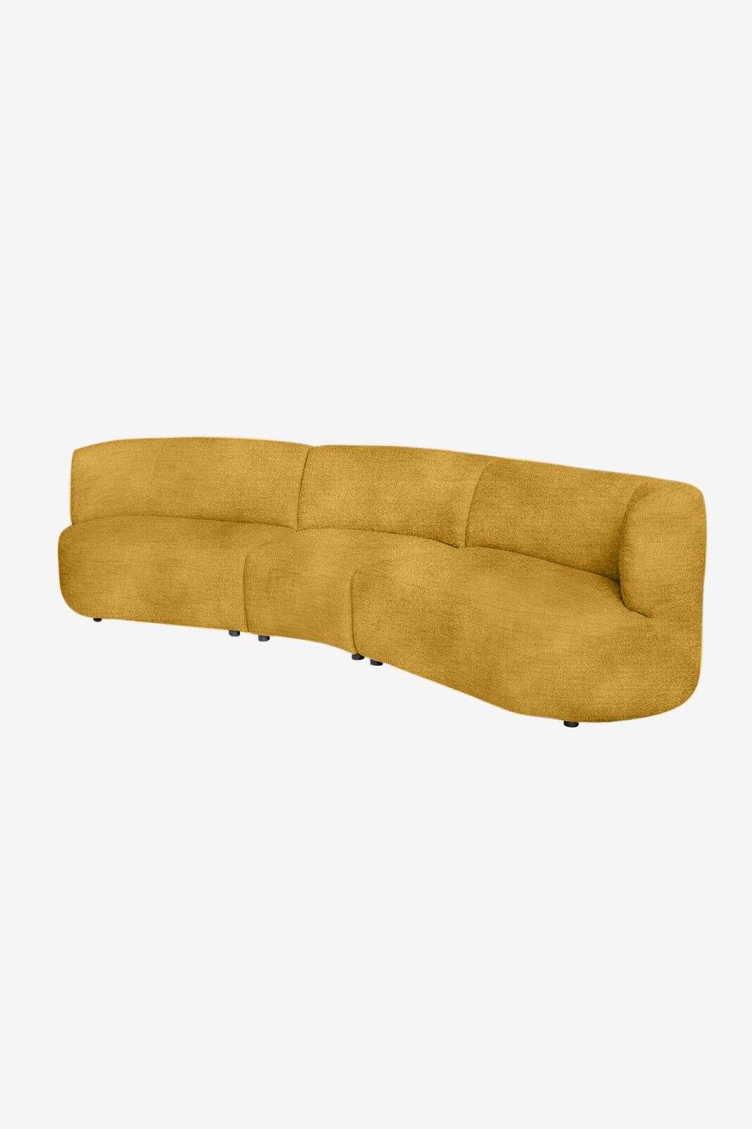 Empress velvet 3.5-zits bank Juke oker