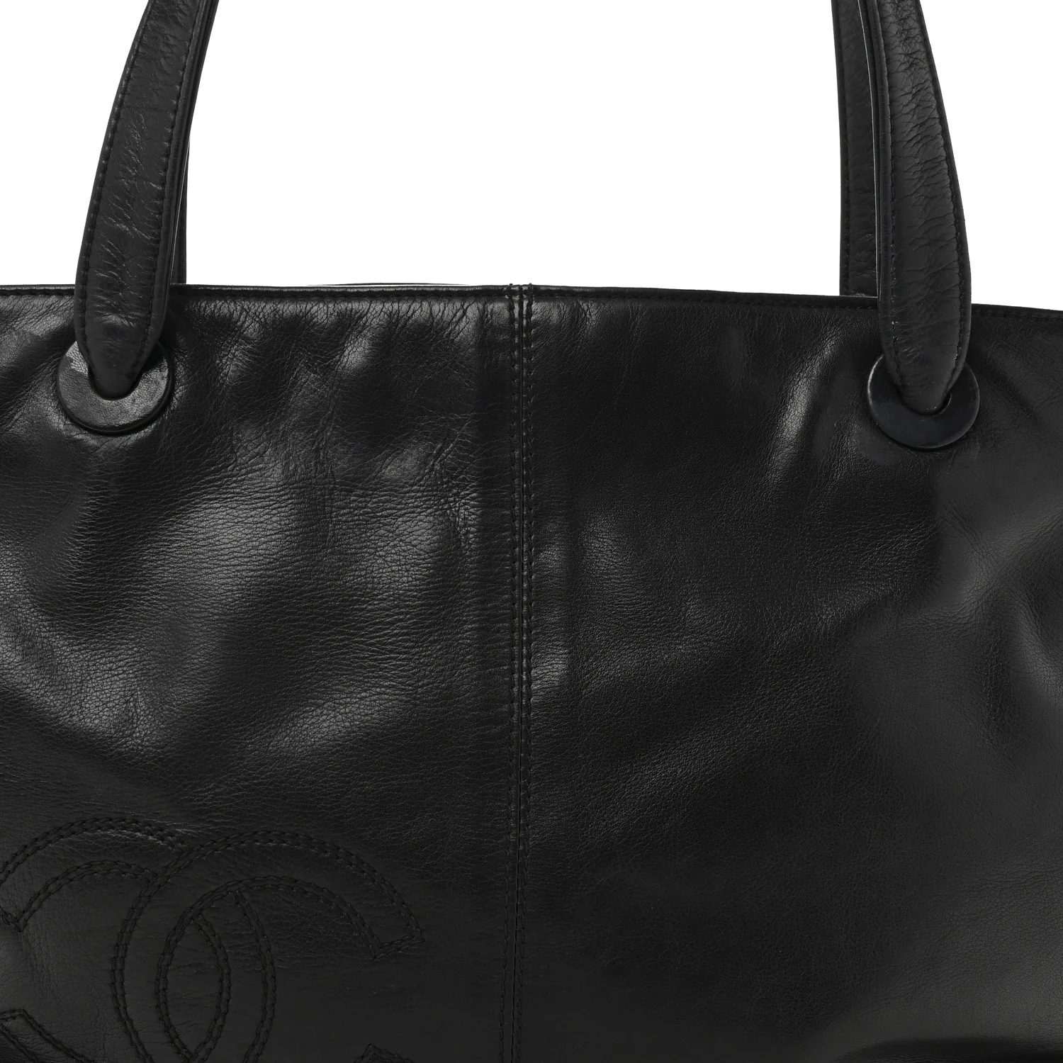 Lambskin CC Shoulder Bag Black